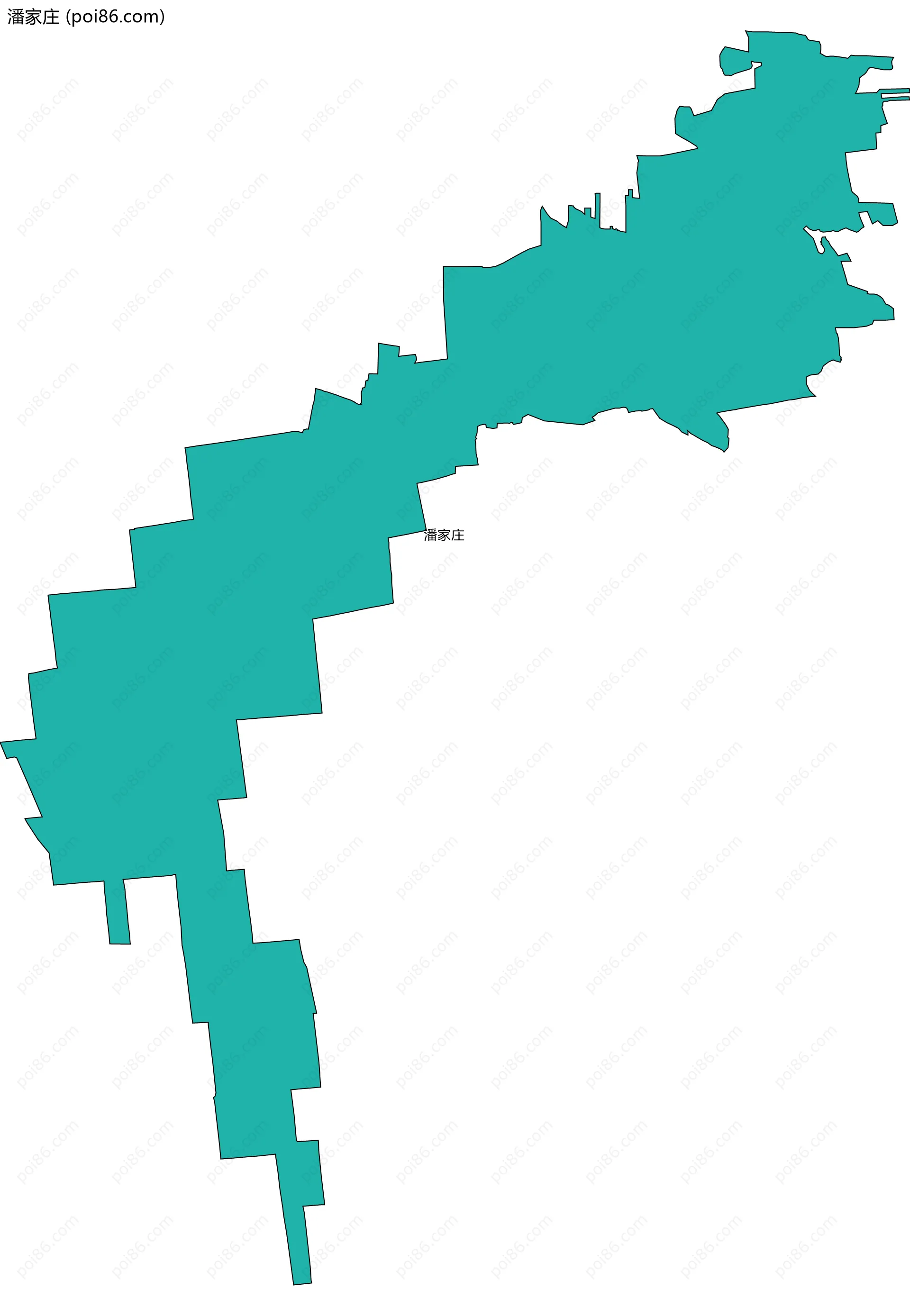 潘家庄边界地图