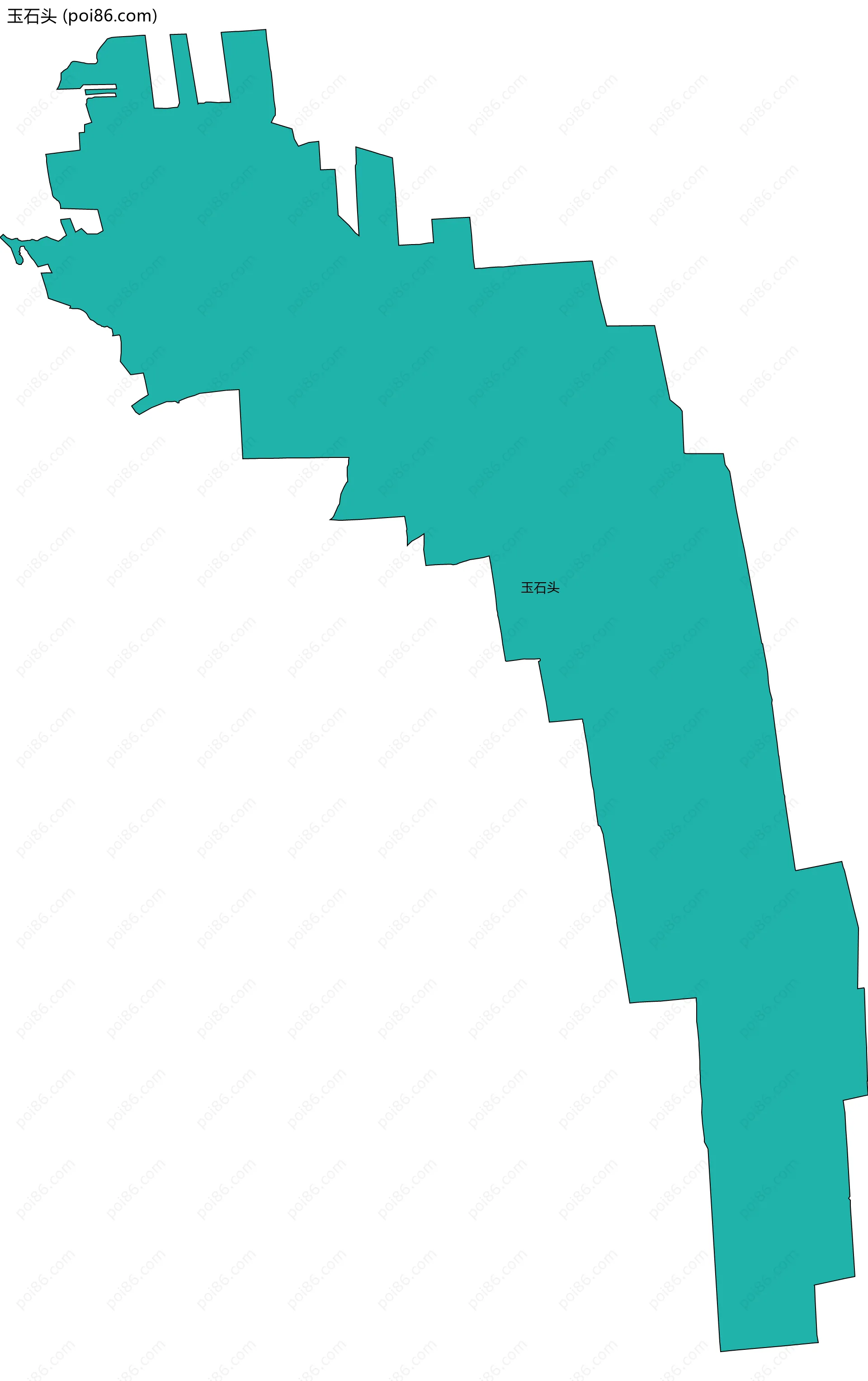 玉石头边界地图