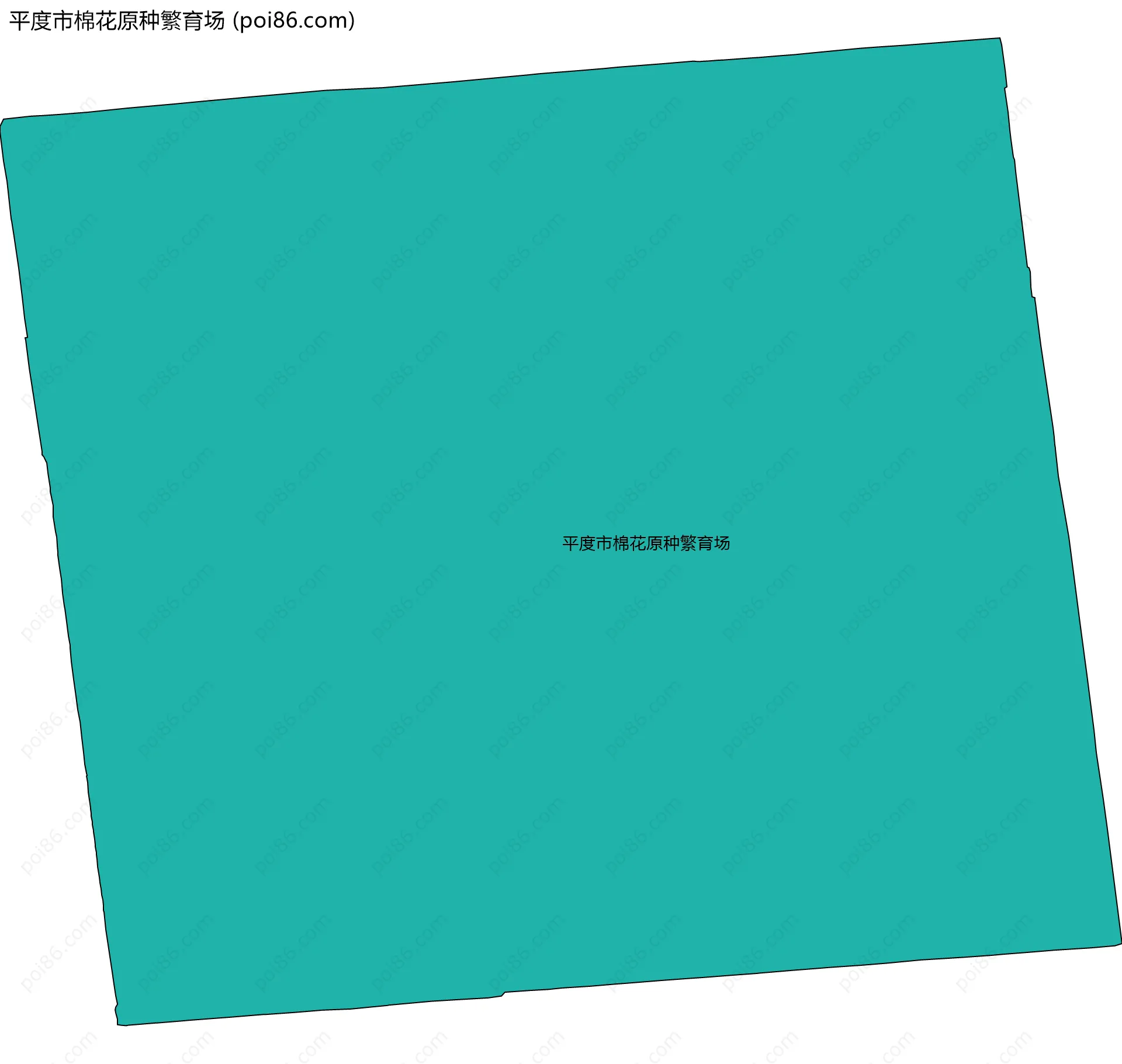 平度市棉花原种繁育场边界地图