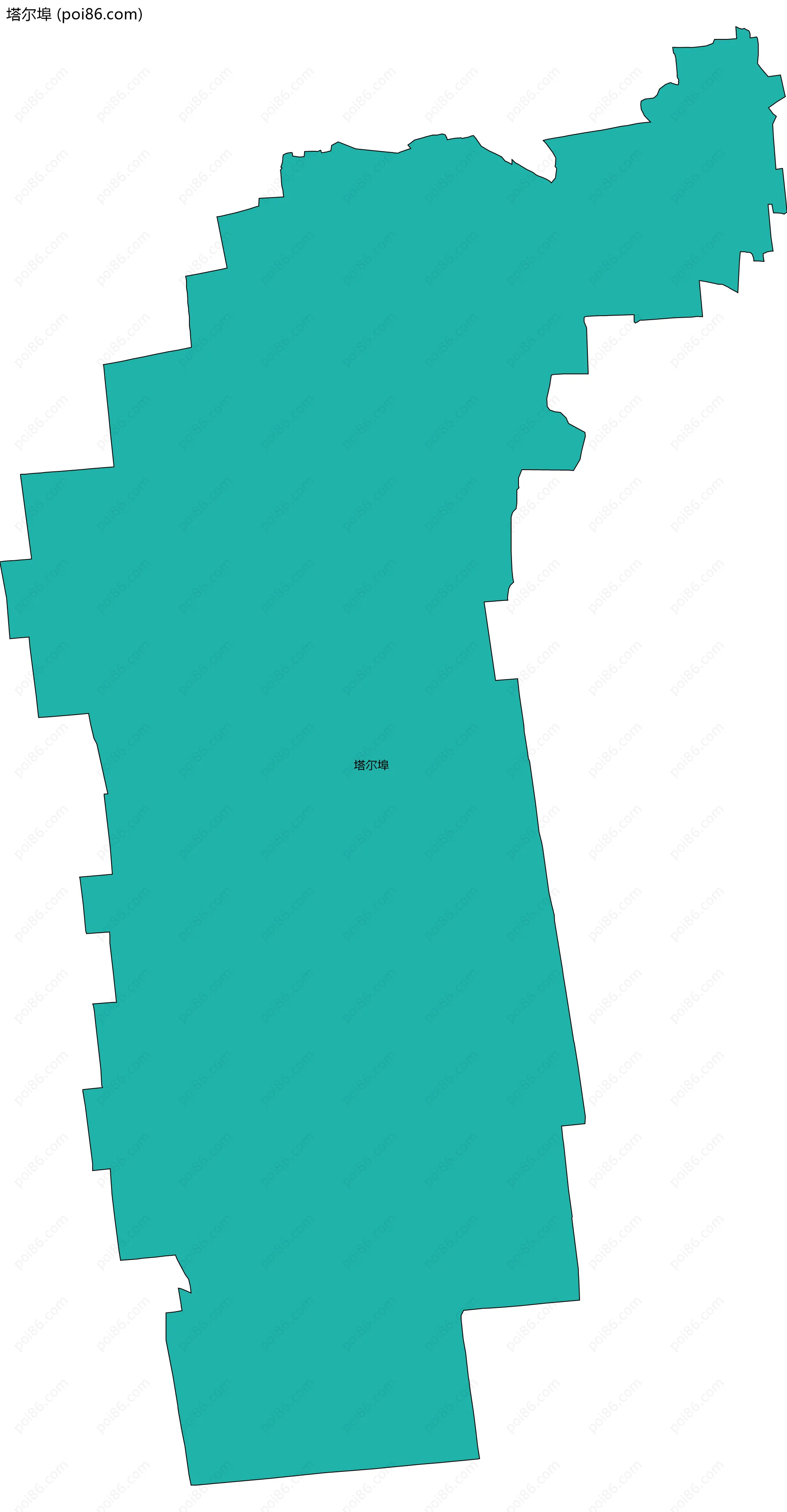塔尔埠边界地图