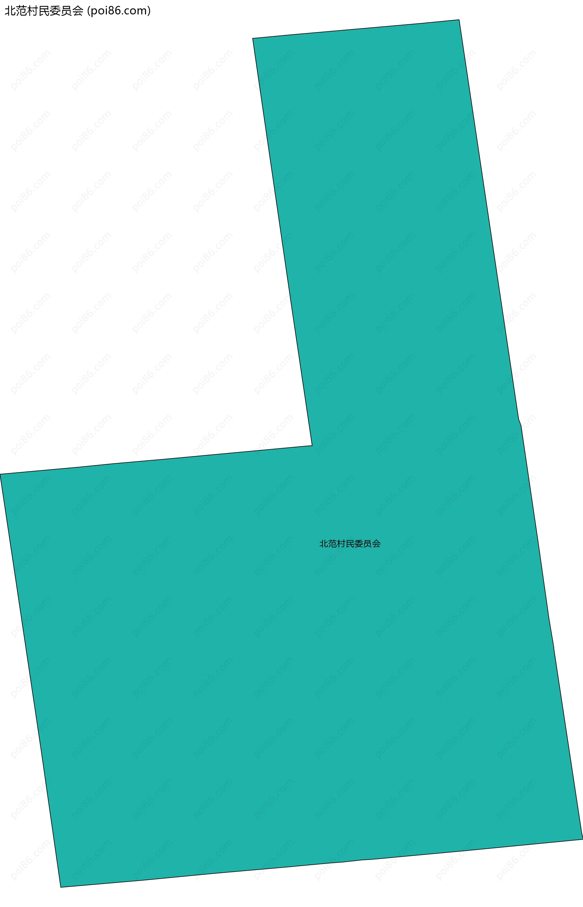 北范村民委员会边界地图