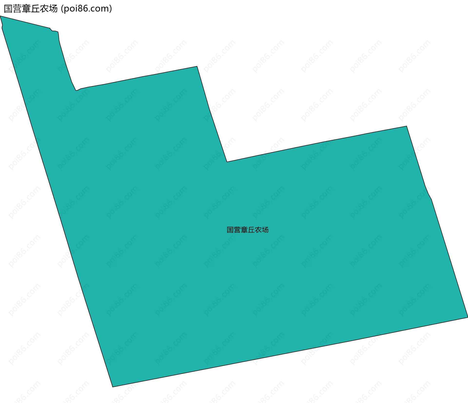 国营章丘农场边界地图