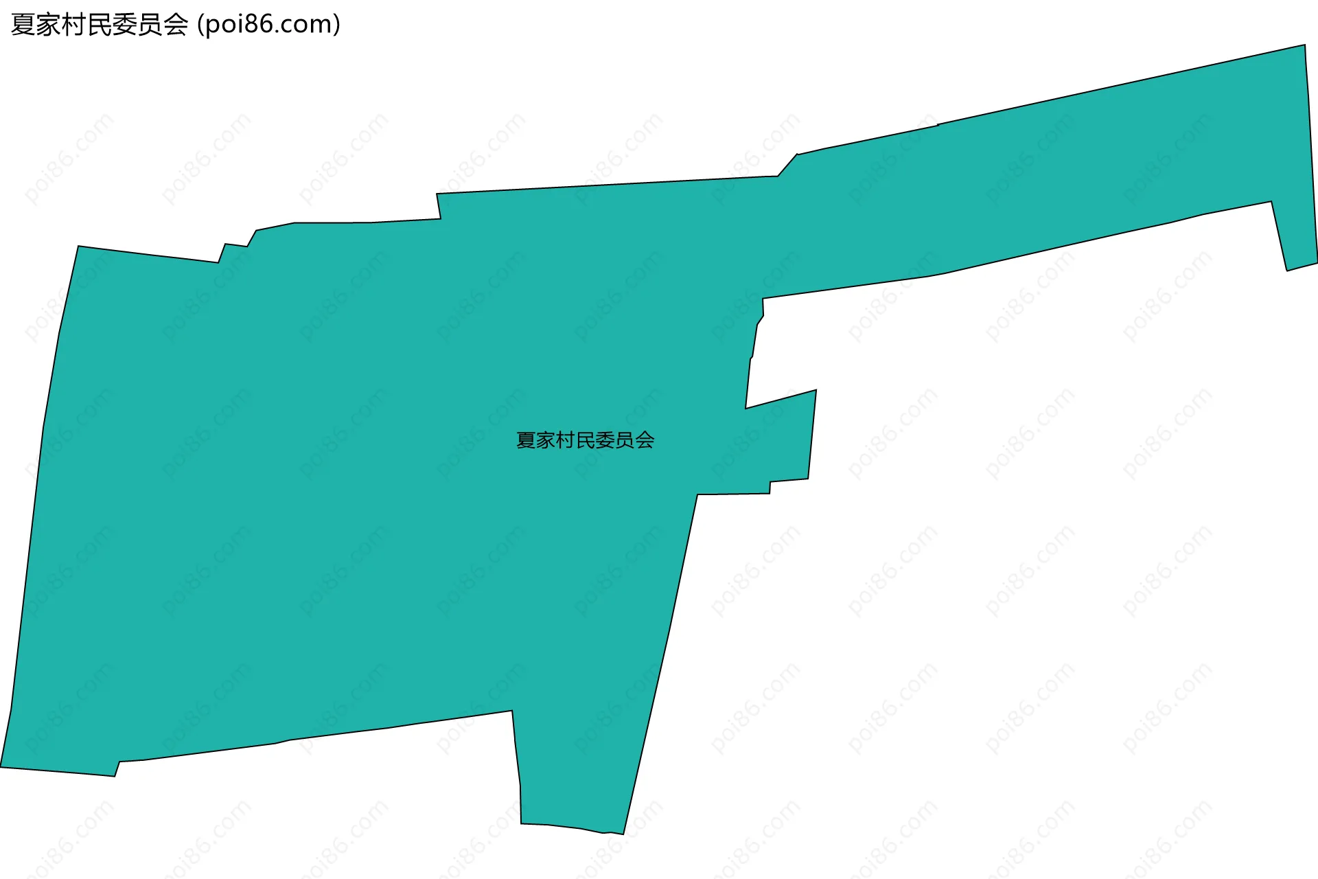 夏家村民委员会边界地图