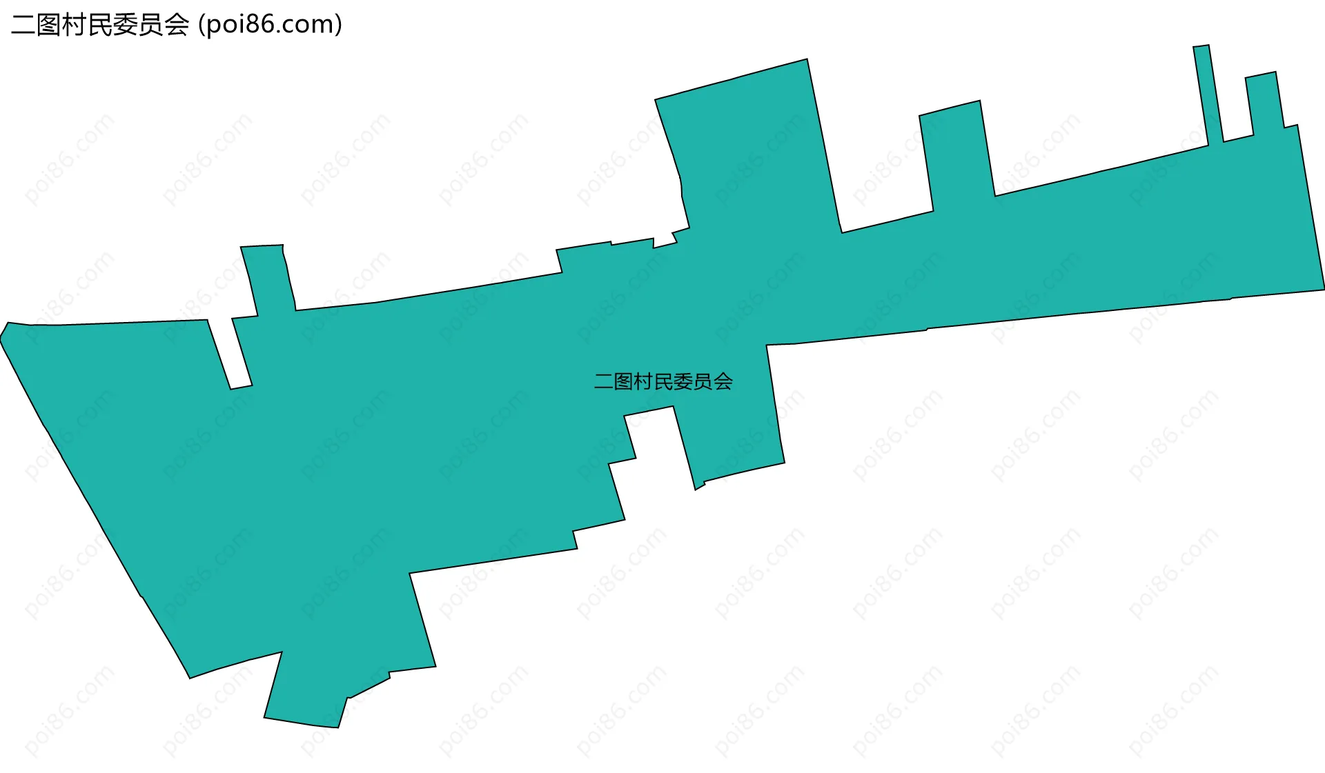 二图村民委员会边界地图