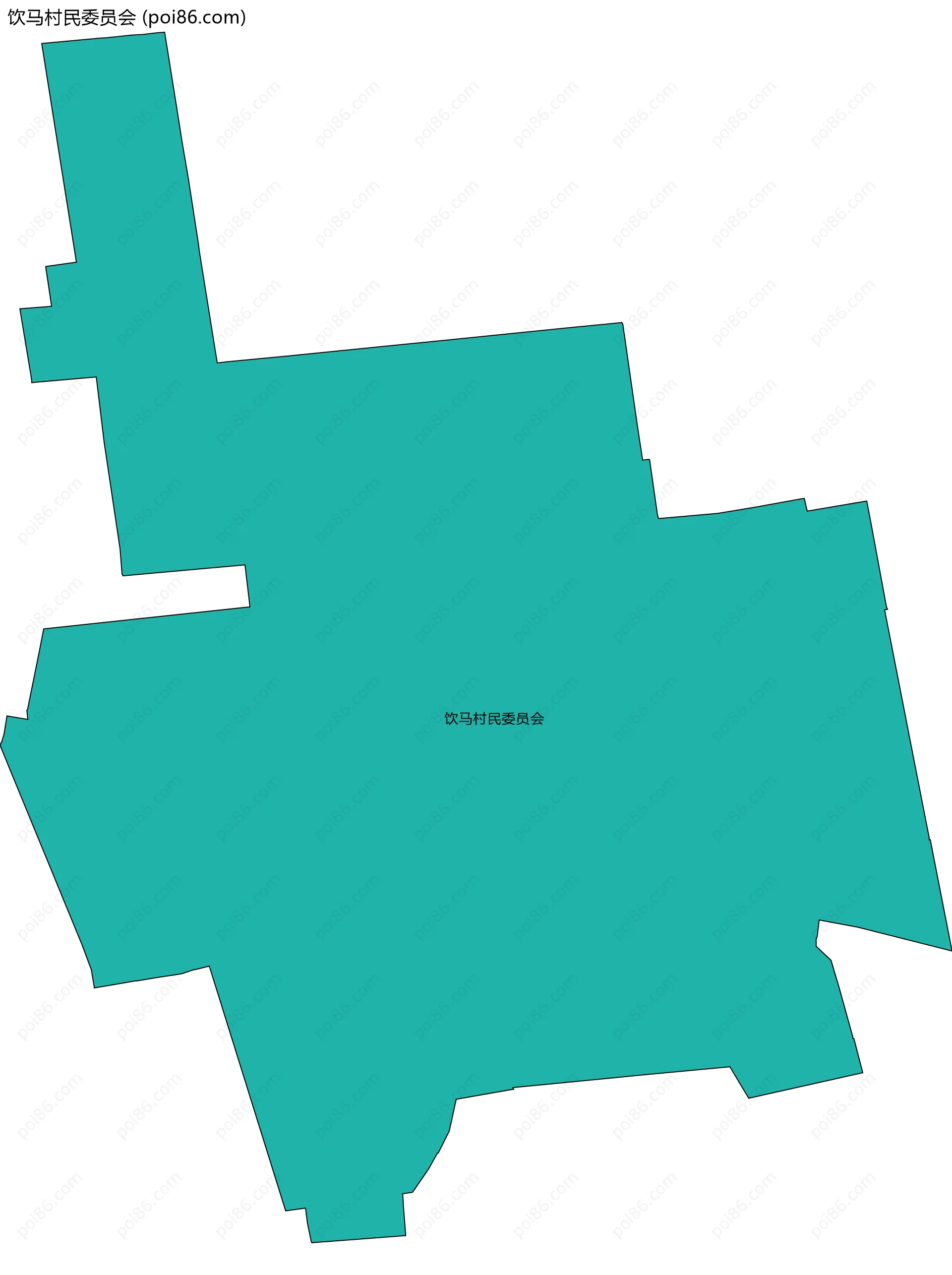 饮马村民委员会边界地图