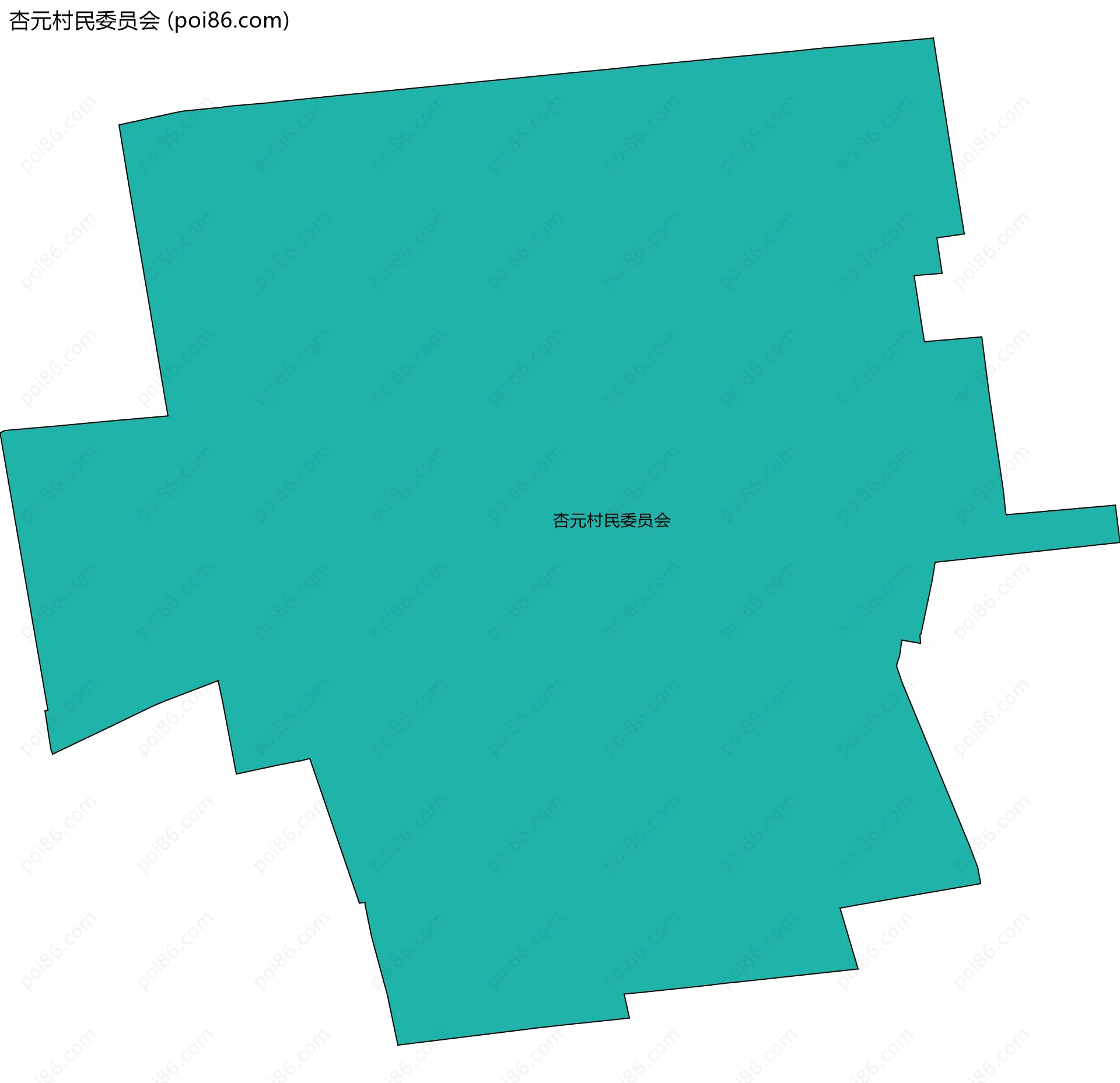 杏元村民委员会边界地图