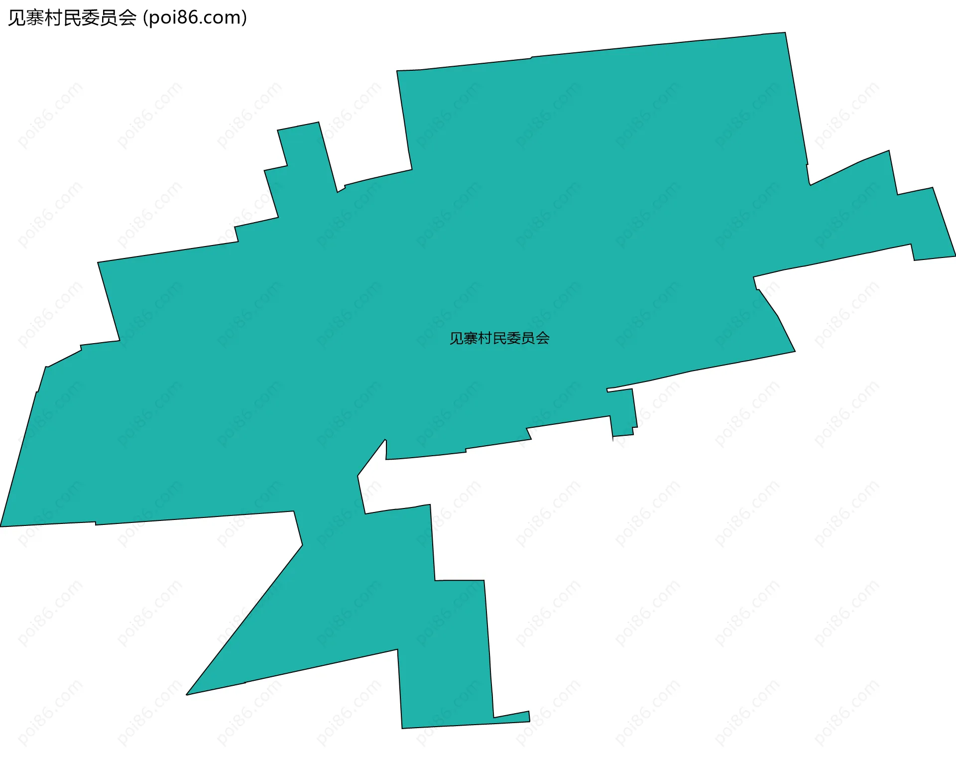 见寨村民委员会边界地图