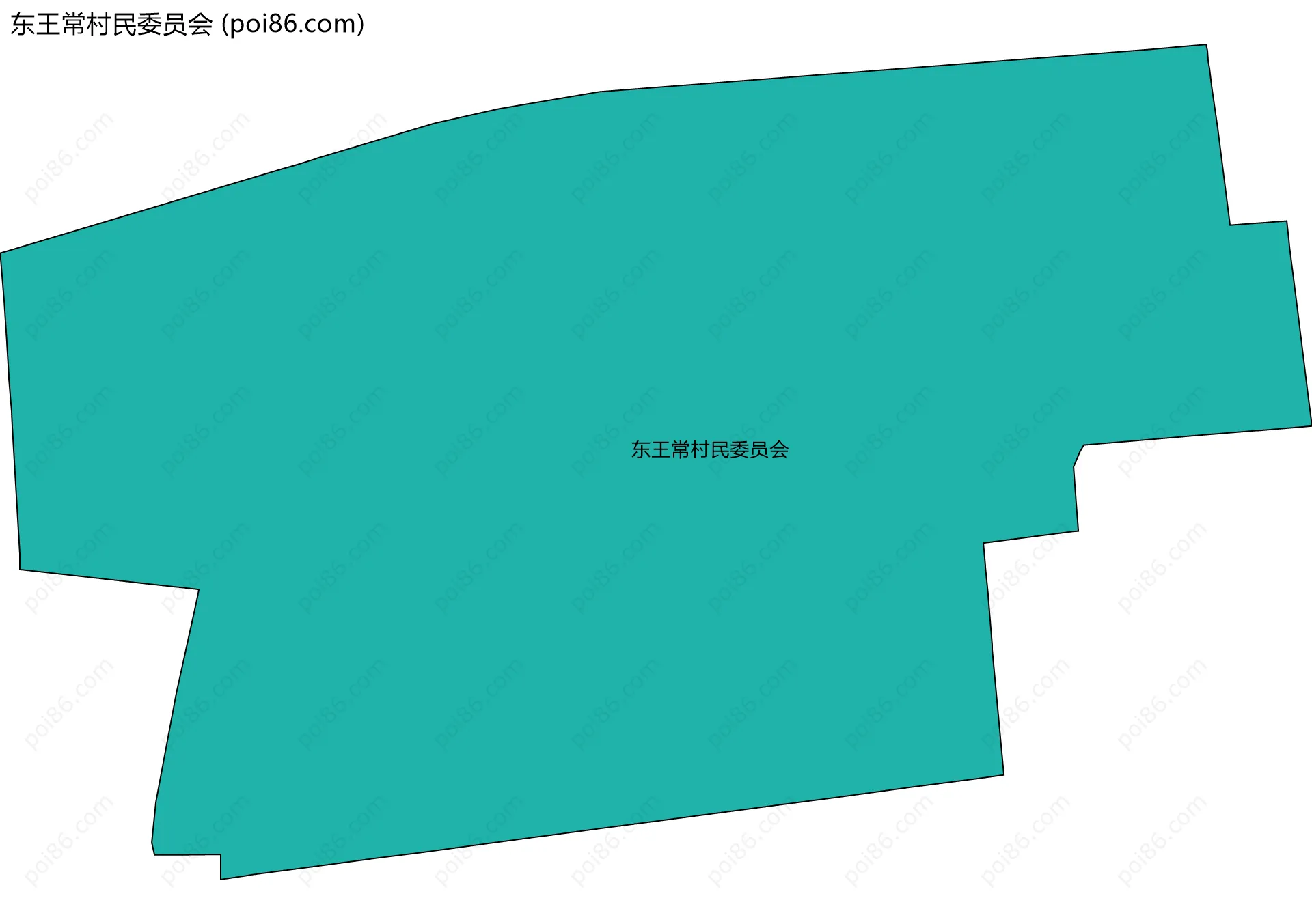 东王常村民委员会边界地图