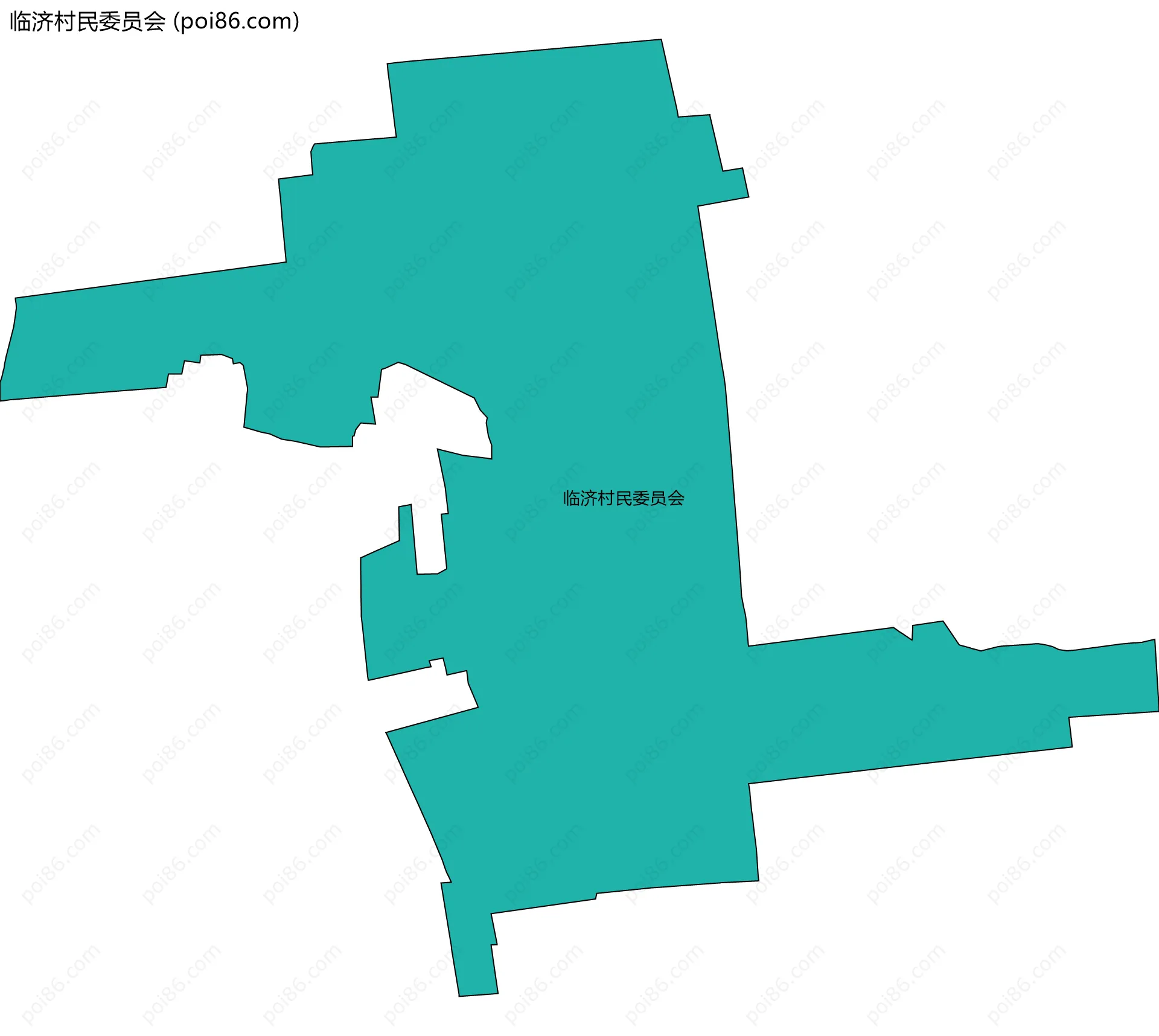 临济村民委员会边界地图