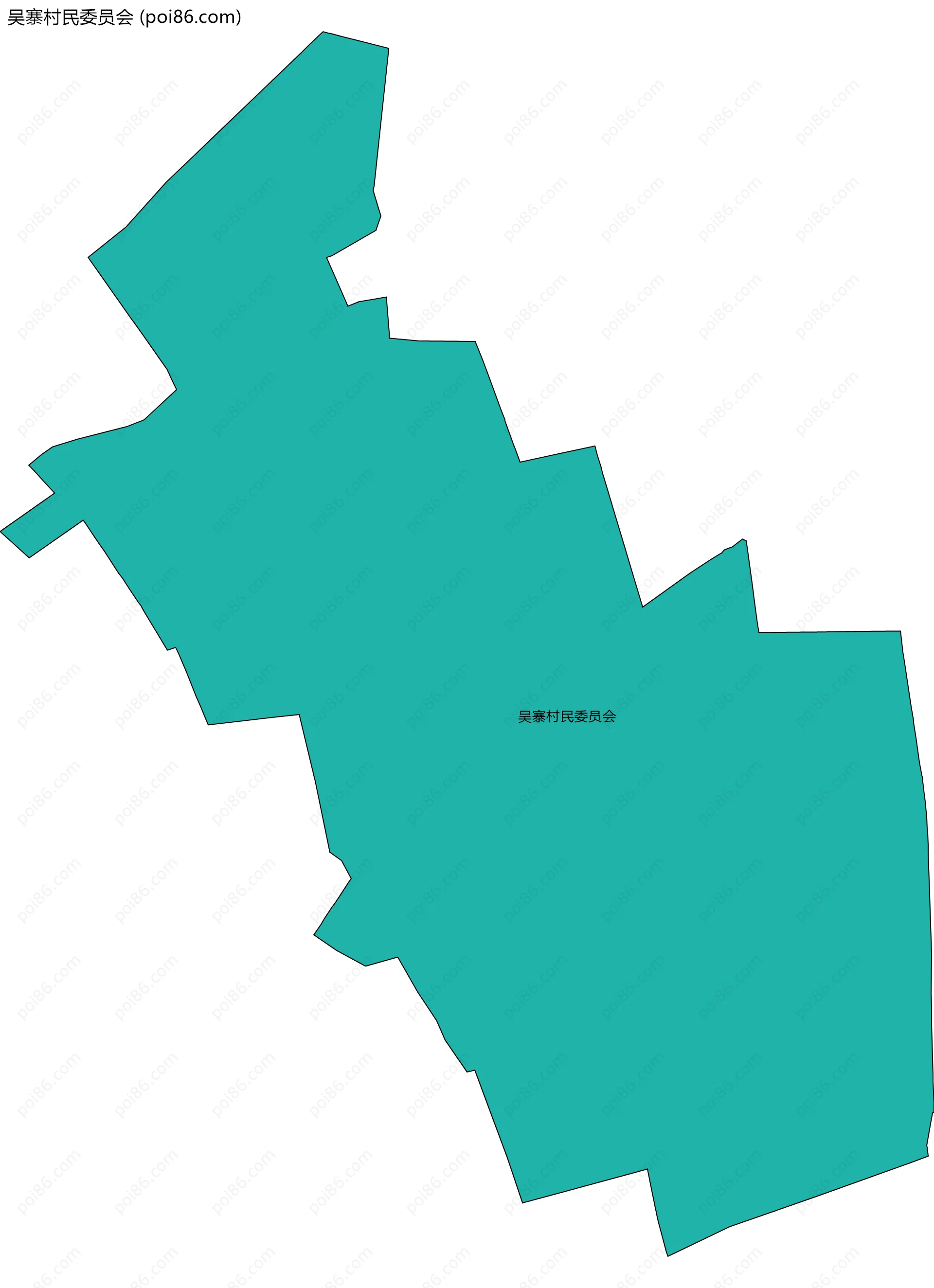 吴寨村民委员会边界地图