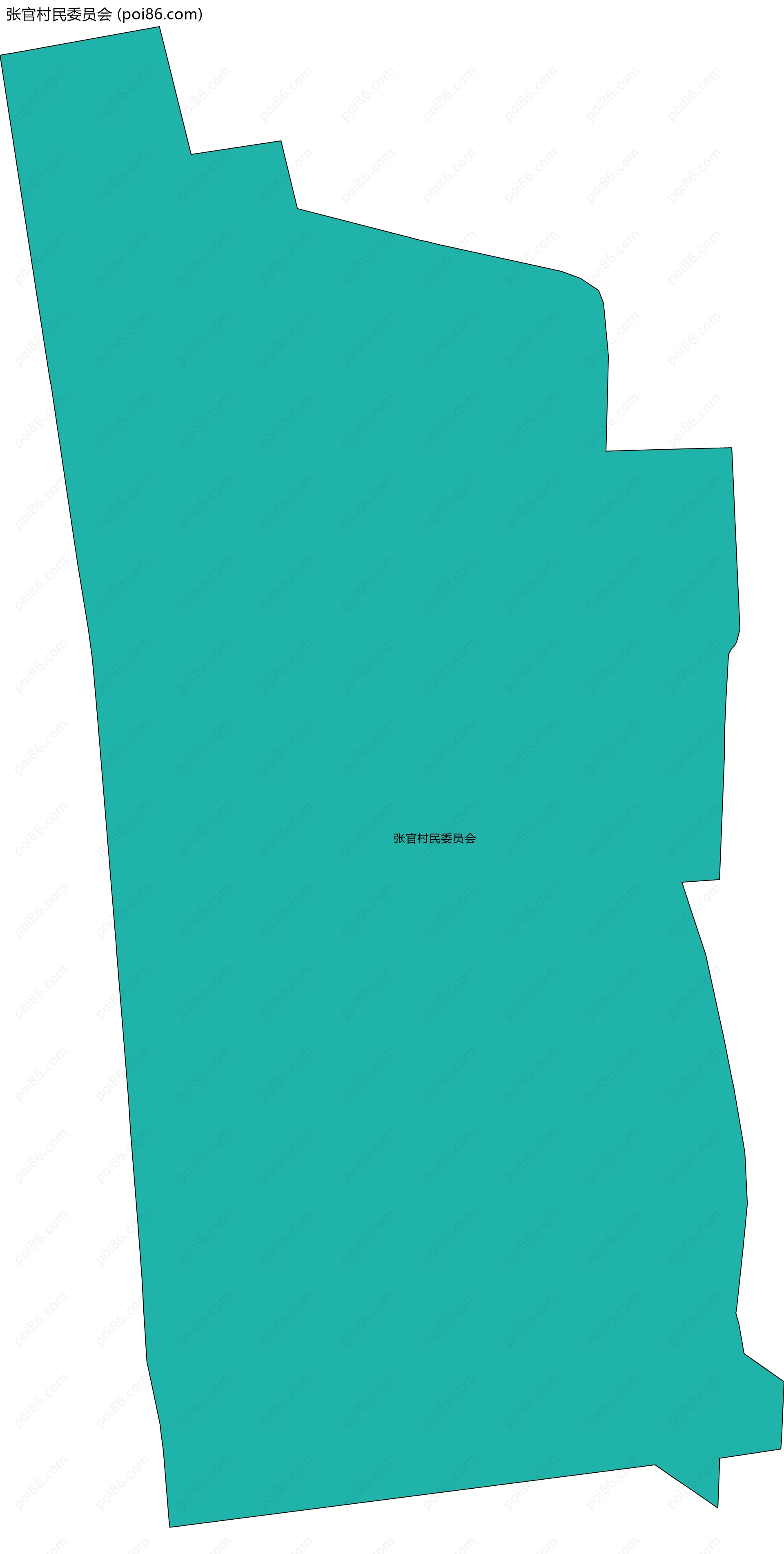 张官村民委员会边界地图