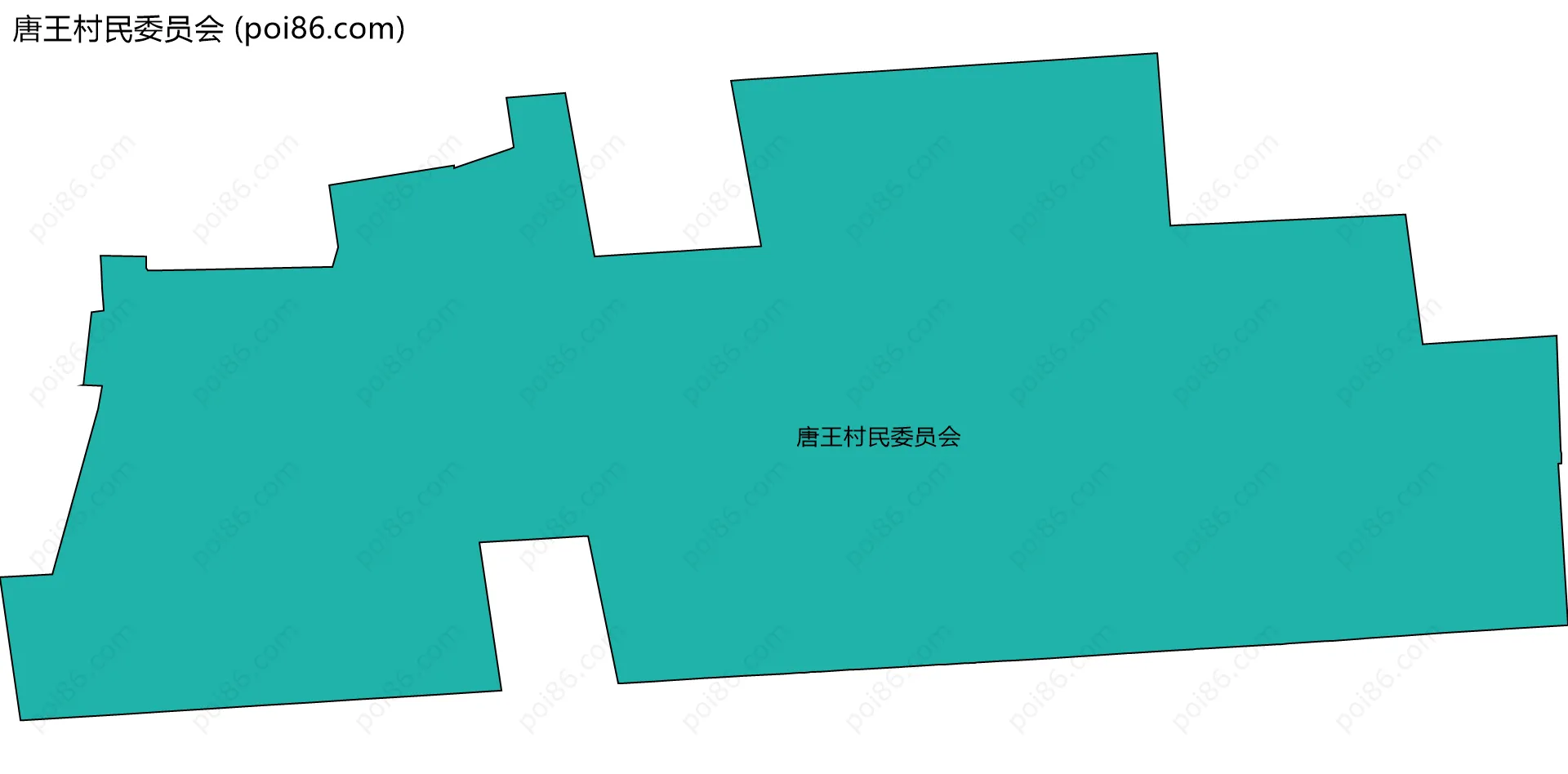 唐王村民委员会边界地图