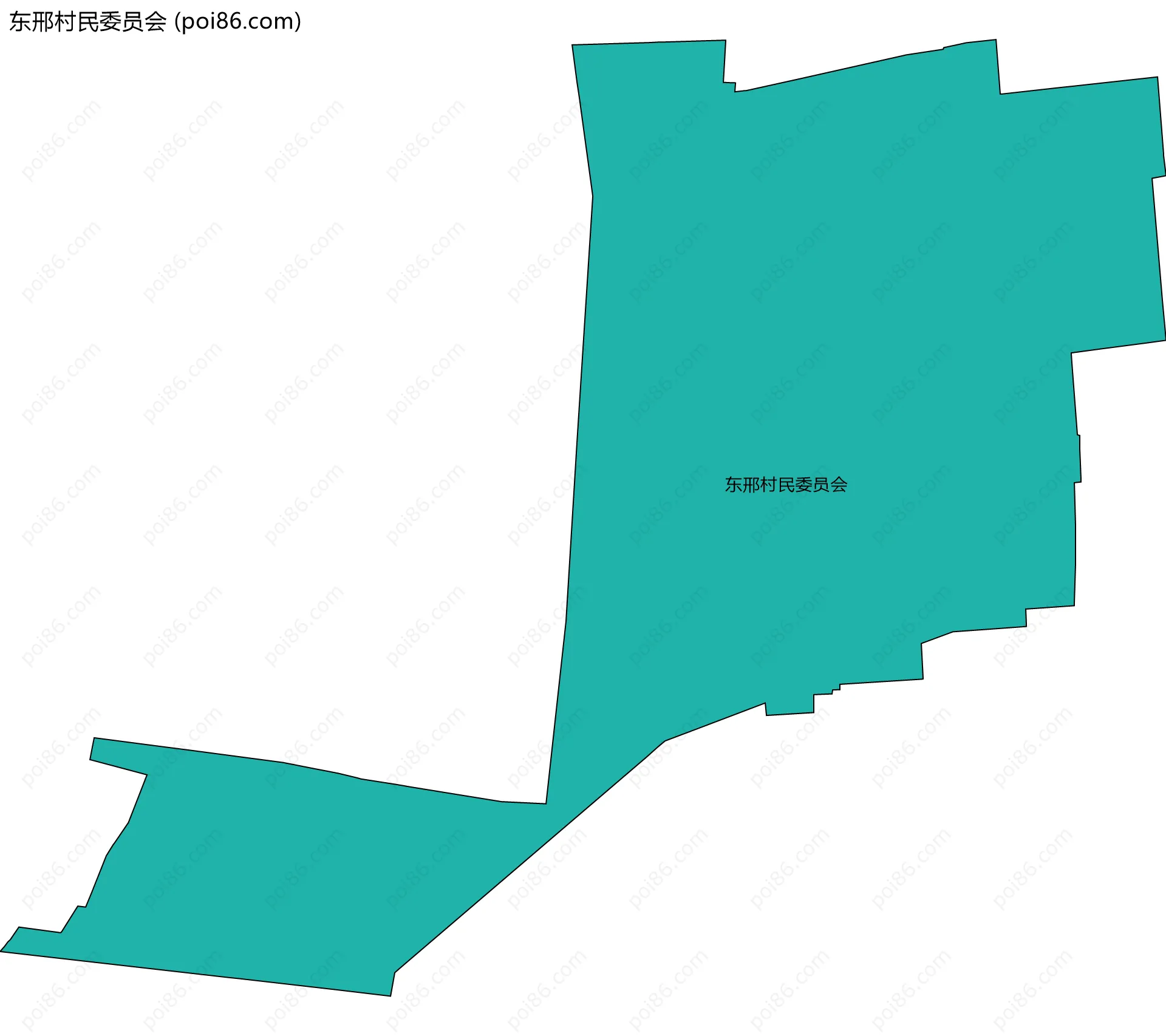 东邢村民委员会边界地图