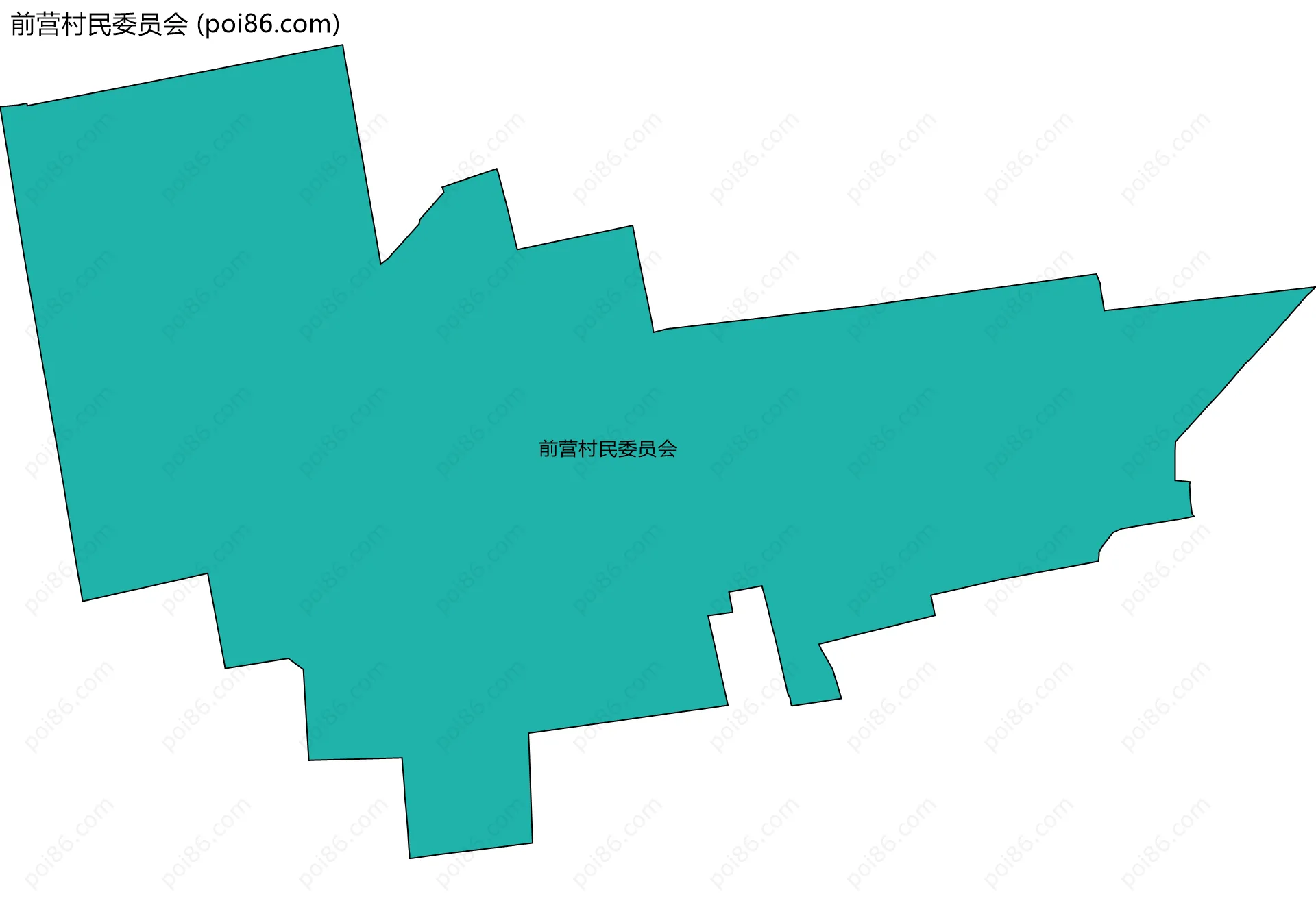 前营村民委员会边界地图