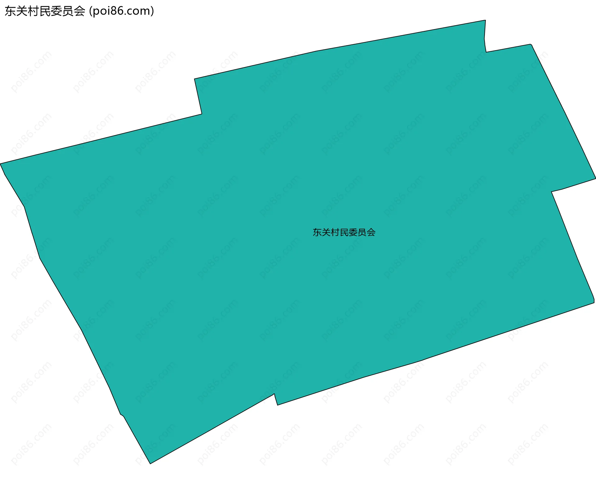 东关村民委员会边界地图