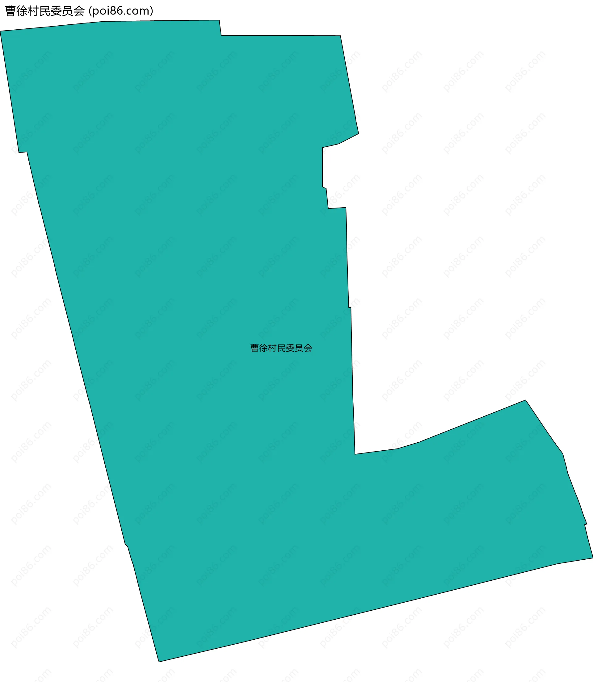 曹徐村民委员会边界地图