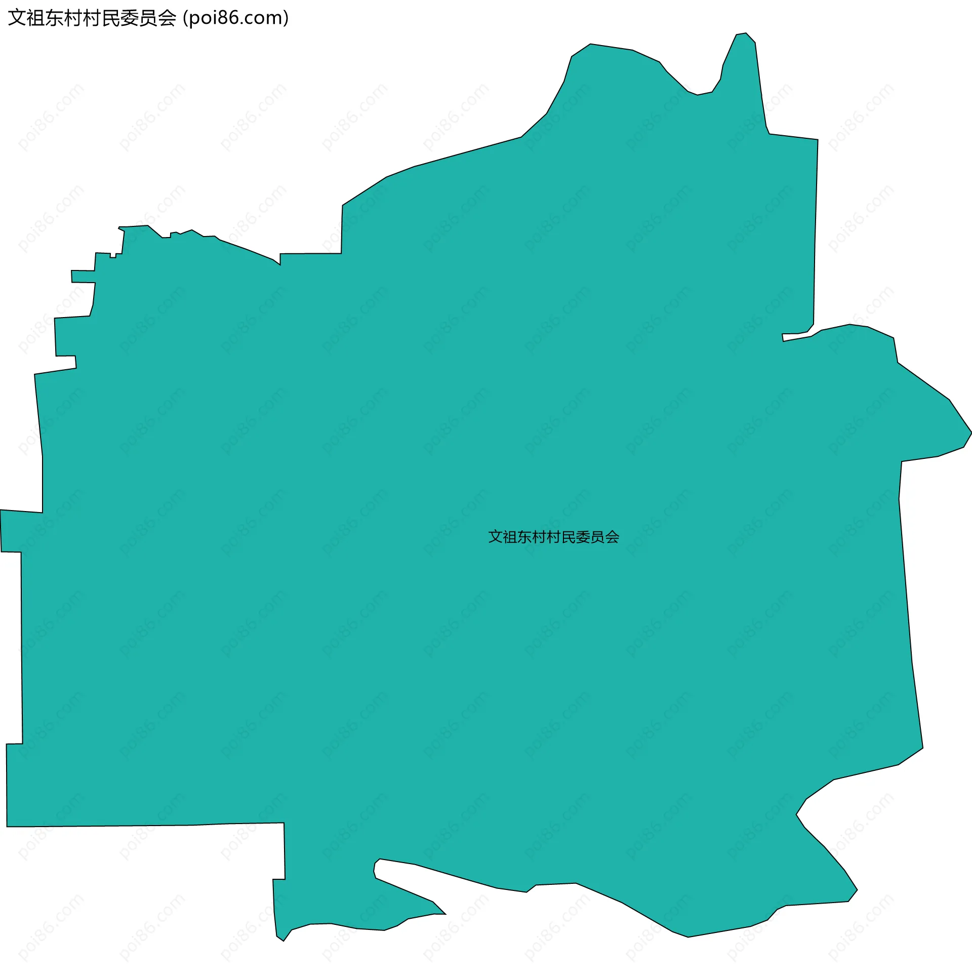 文祖东村村民委员会边界地图