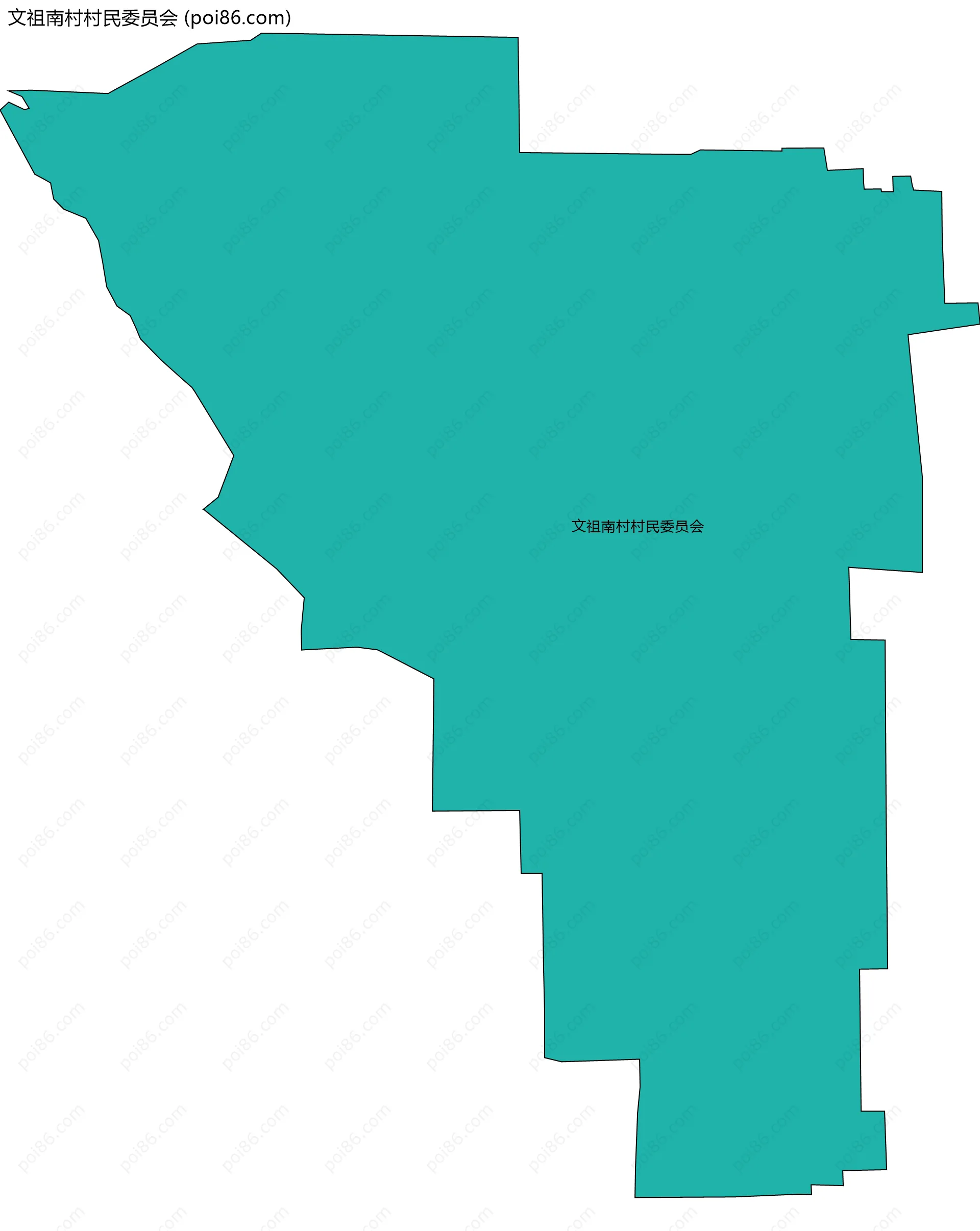 文祖南村村民委员会边界地图