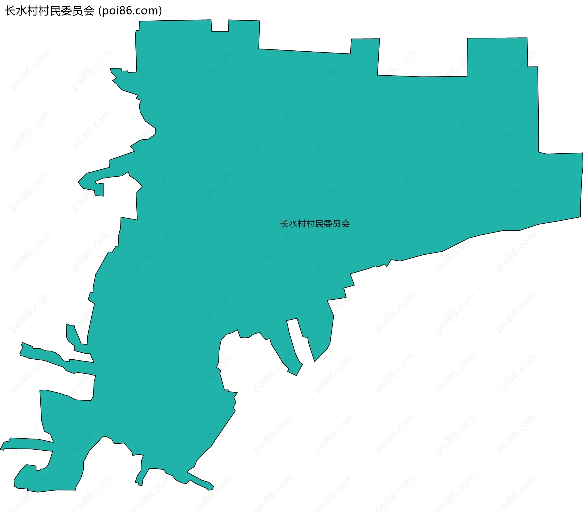 长水村村民委员会边界地图