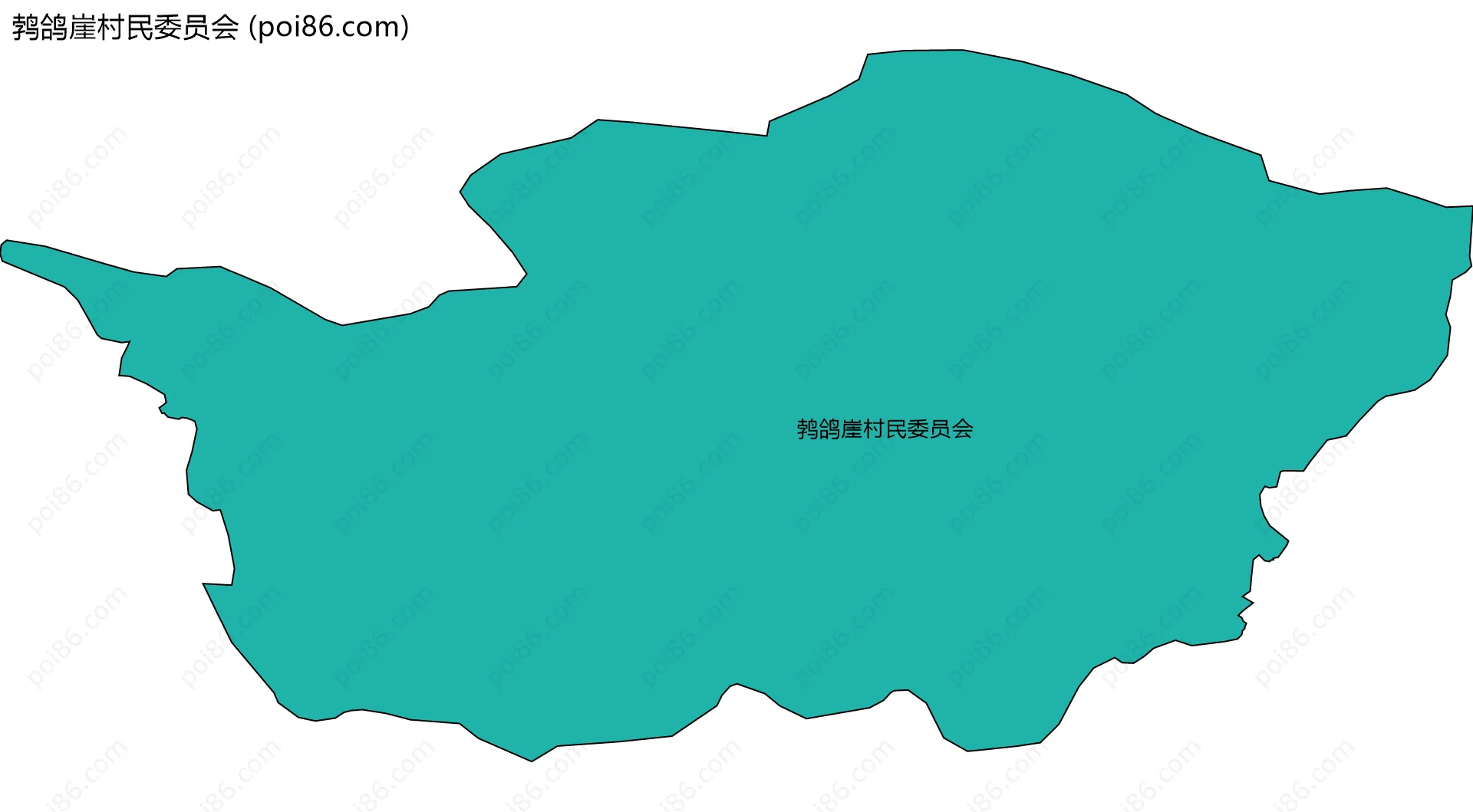 鹁鸽崖村民委员会边界地图