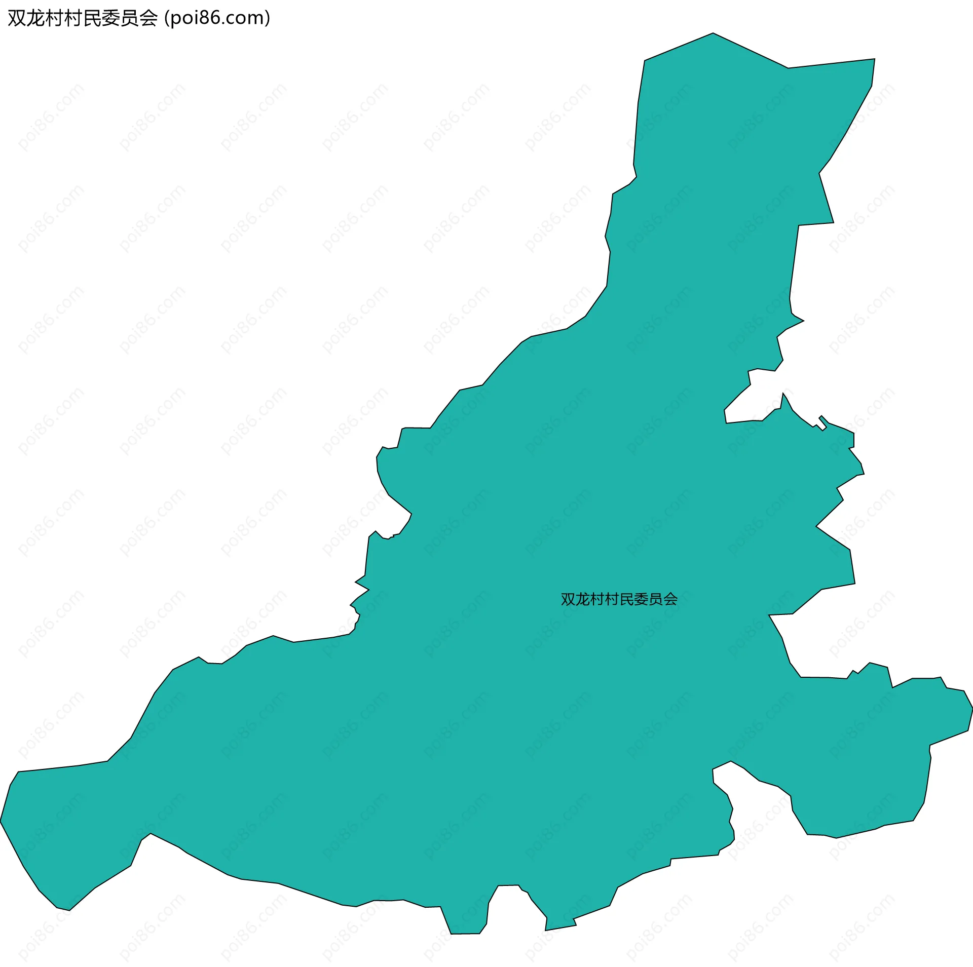 双龙村村民委员会边界地图