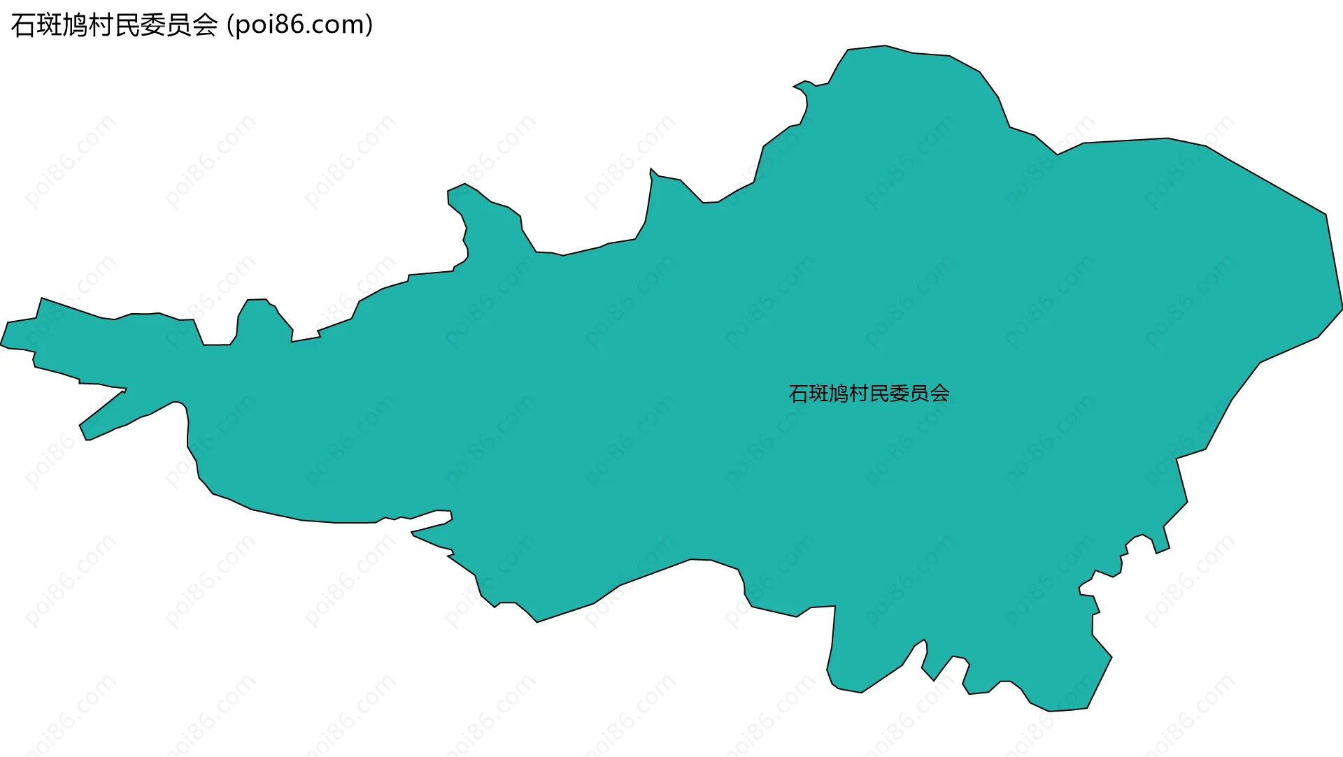 石斑鸠村民委员会边界地图