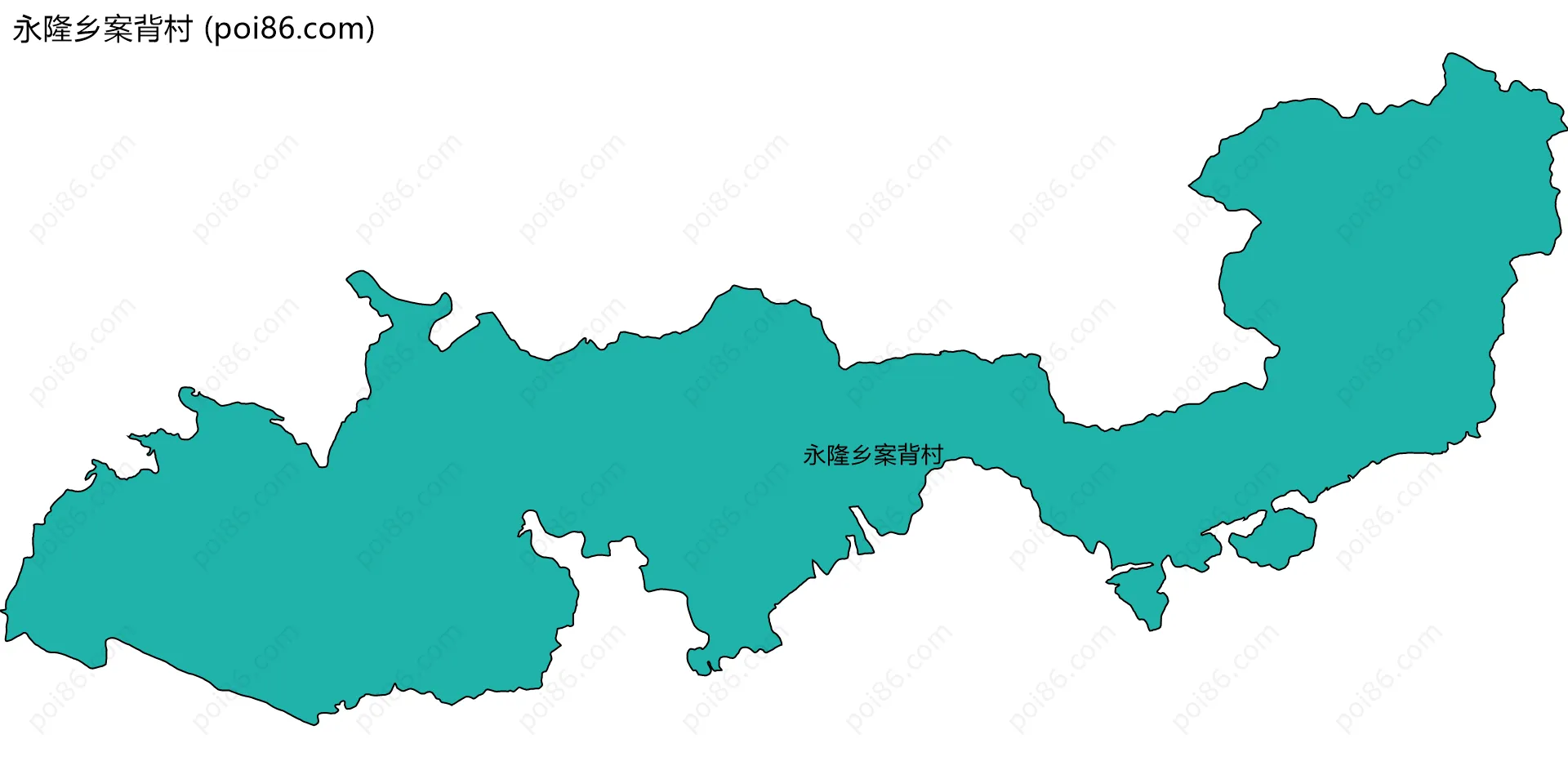 永隆乡案背村边界地图