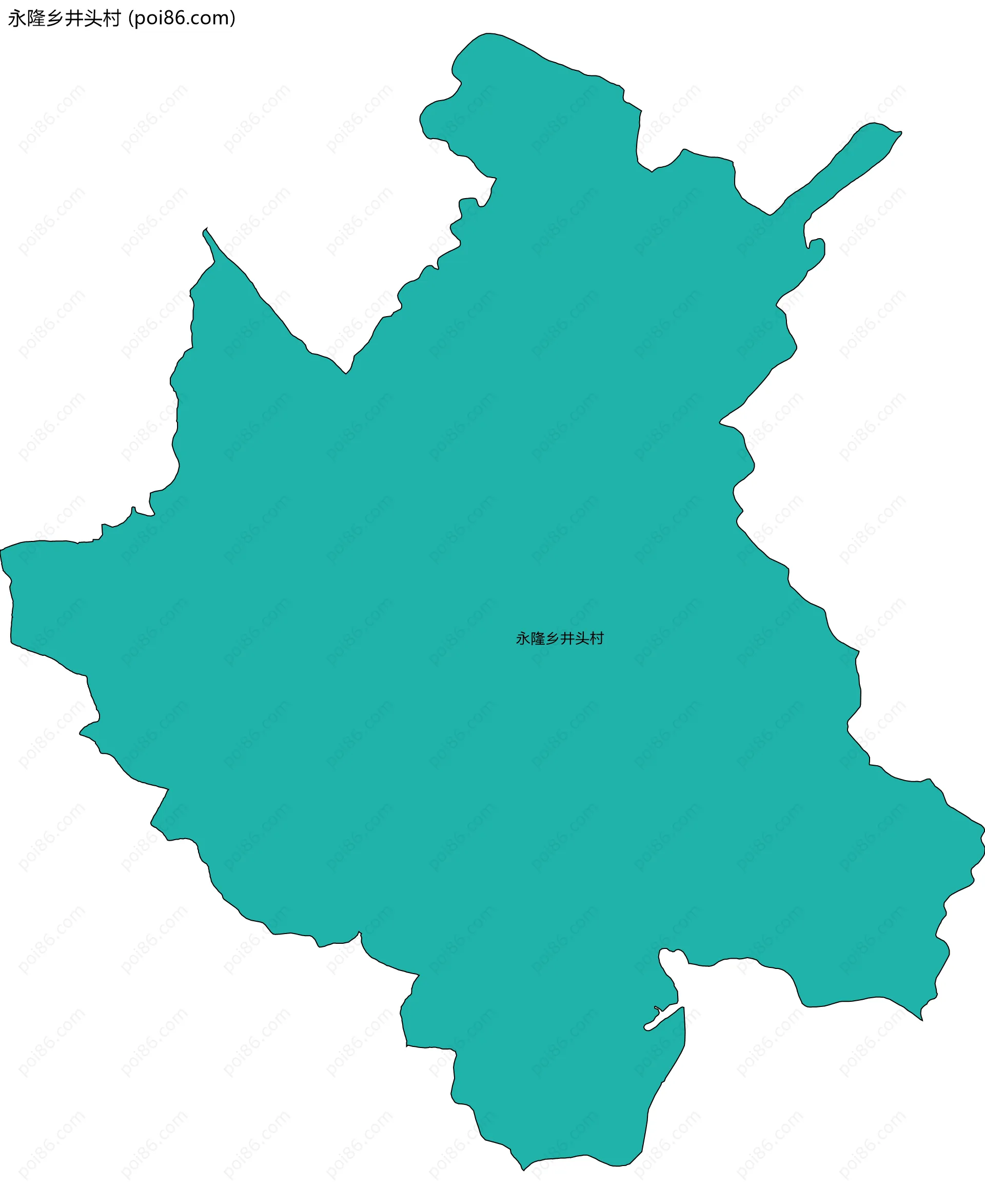 永隆乡井头村边界地图