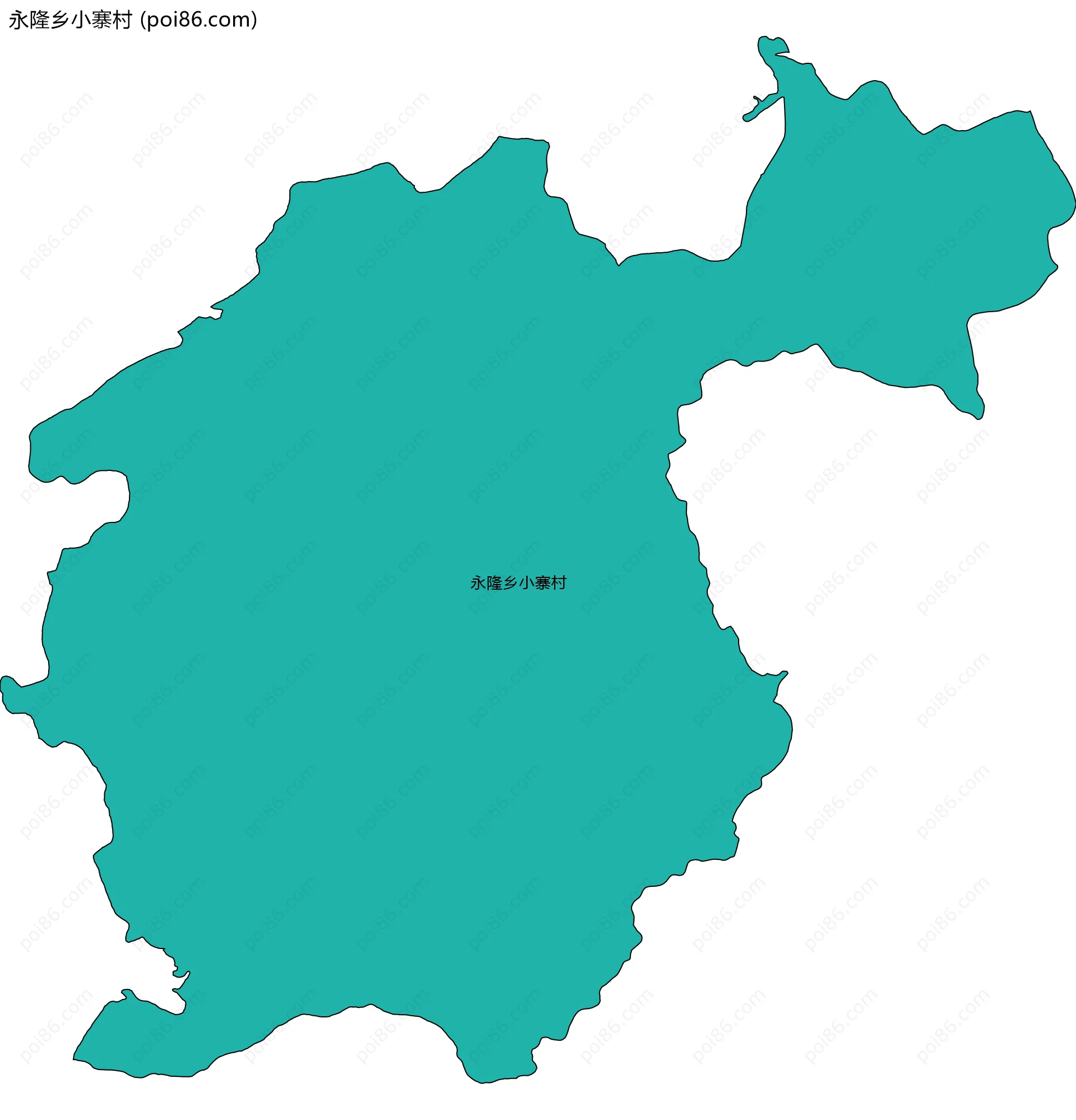 永隆乡小寨村边界地图