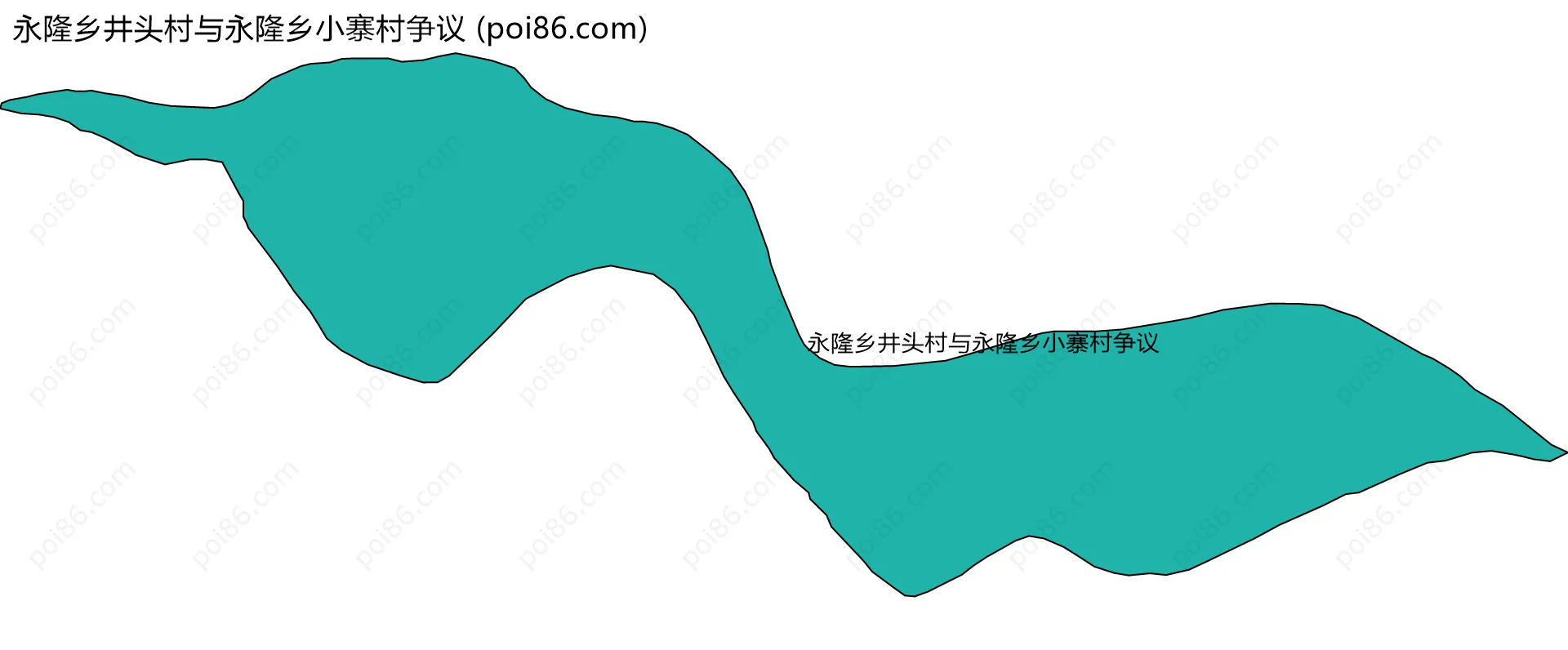 永隆乡井头村与永隆乡小寨村争议边界地图