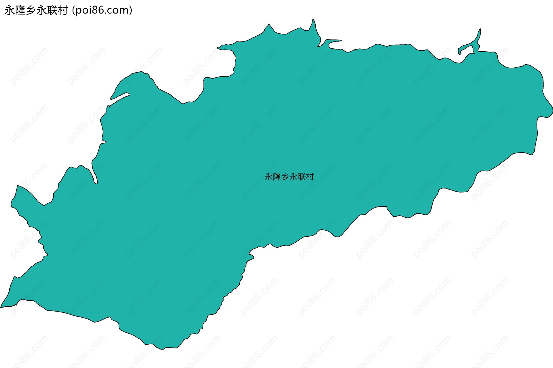 永隆乡永联村边界地图