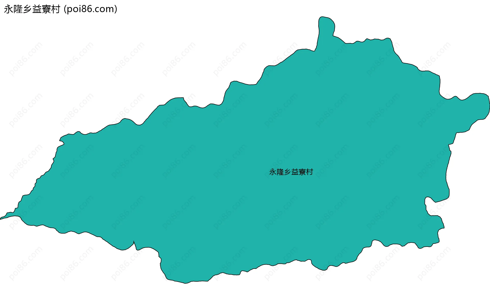 永隆乡益寮村边界地图