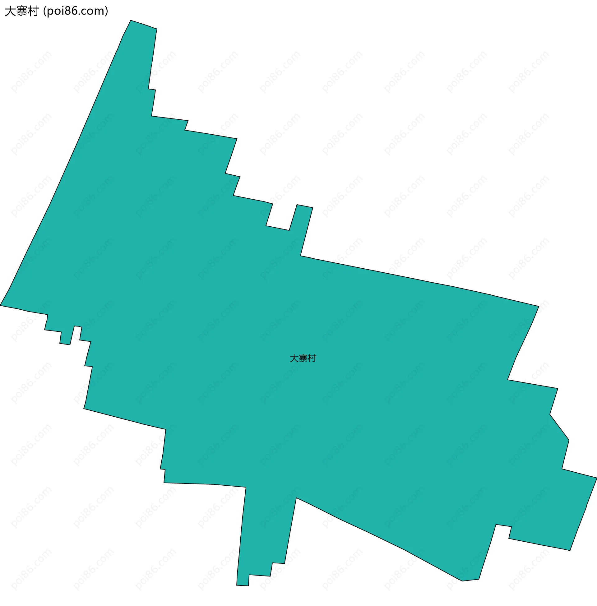 大寨村边界地图