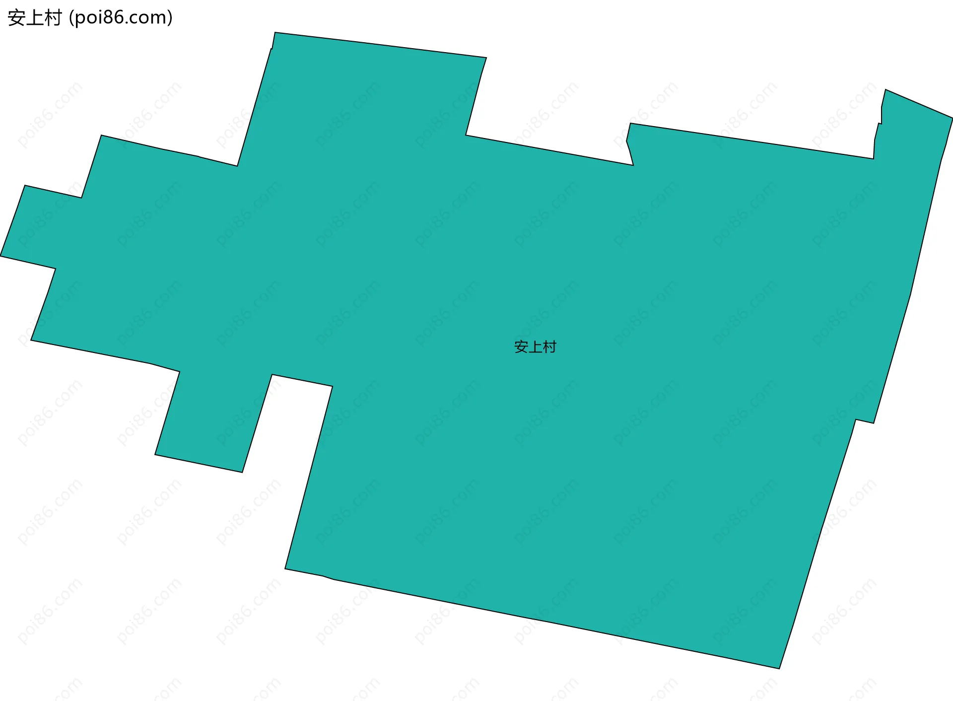 安上村边界地图