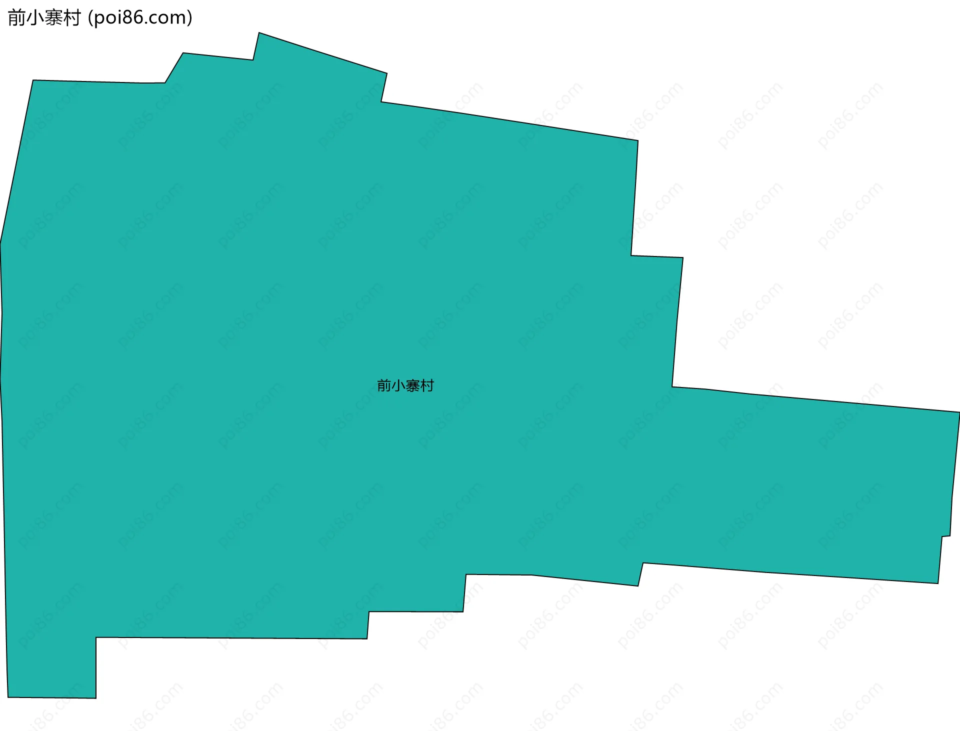 前小寨村边界地图