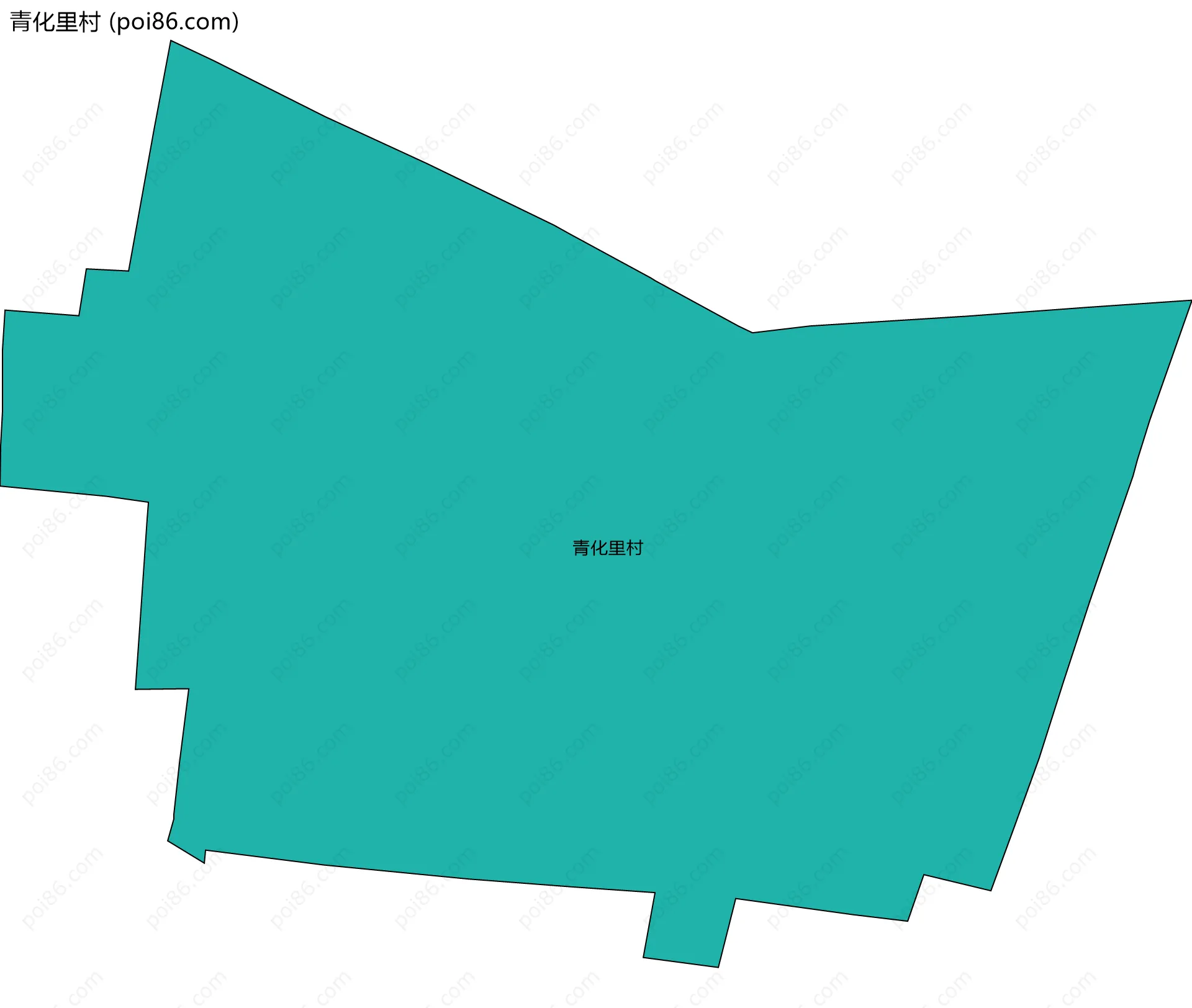 青化里村边界地图