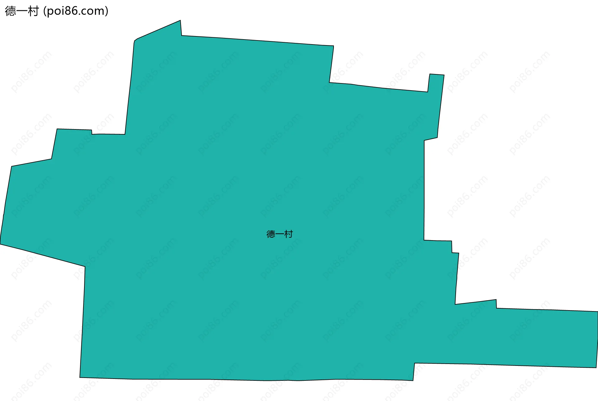 德一村边界地图