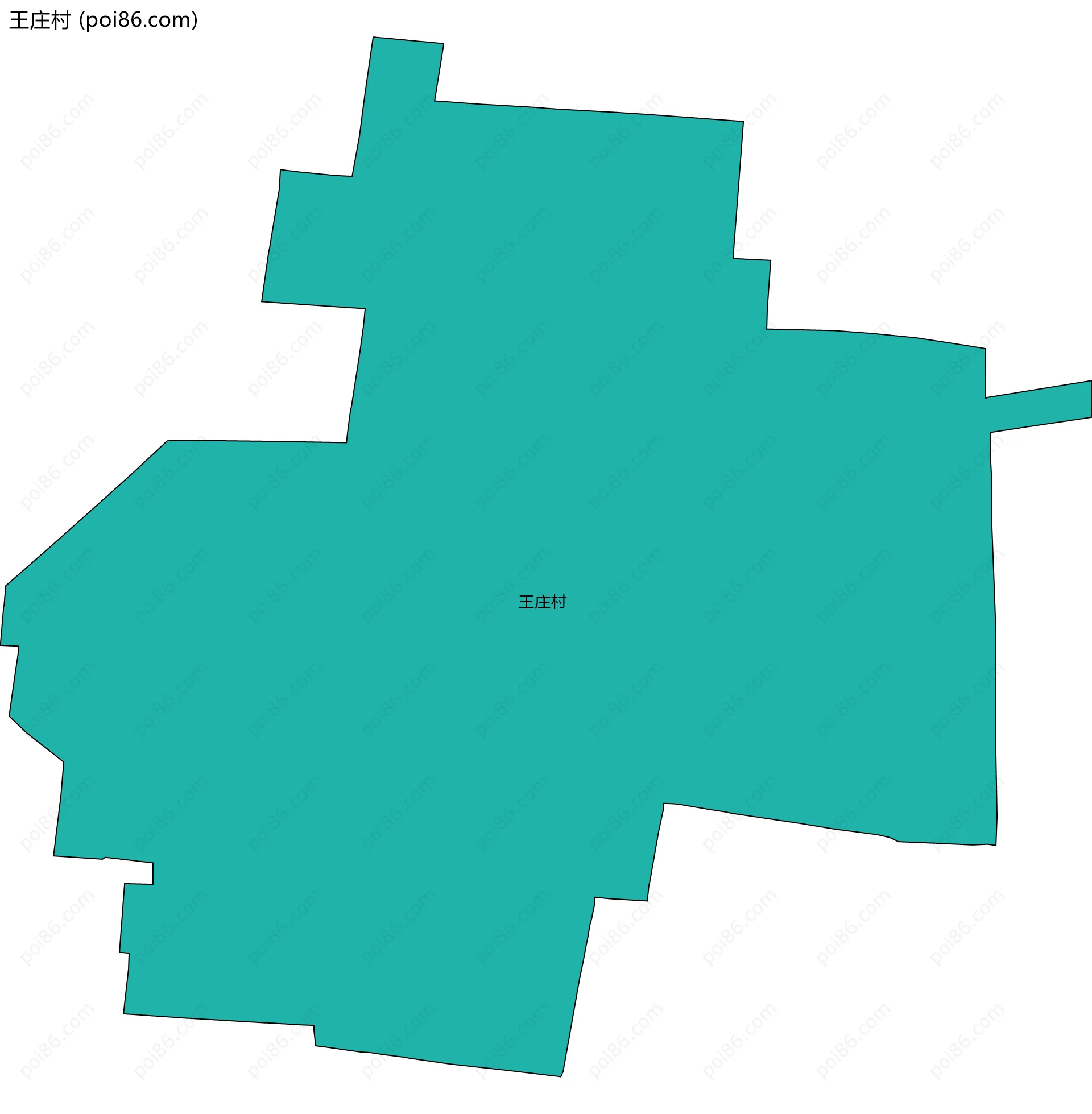 王庄村边界地图