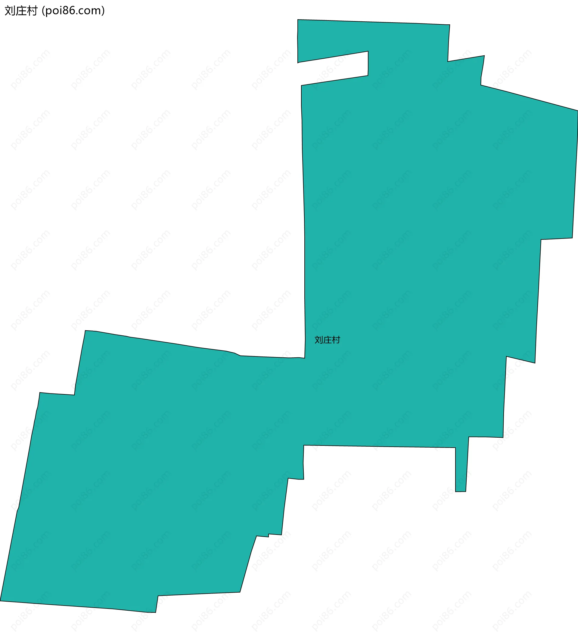 刘庄村边界地图