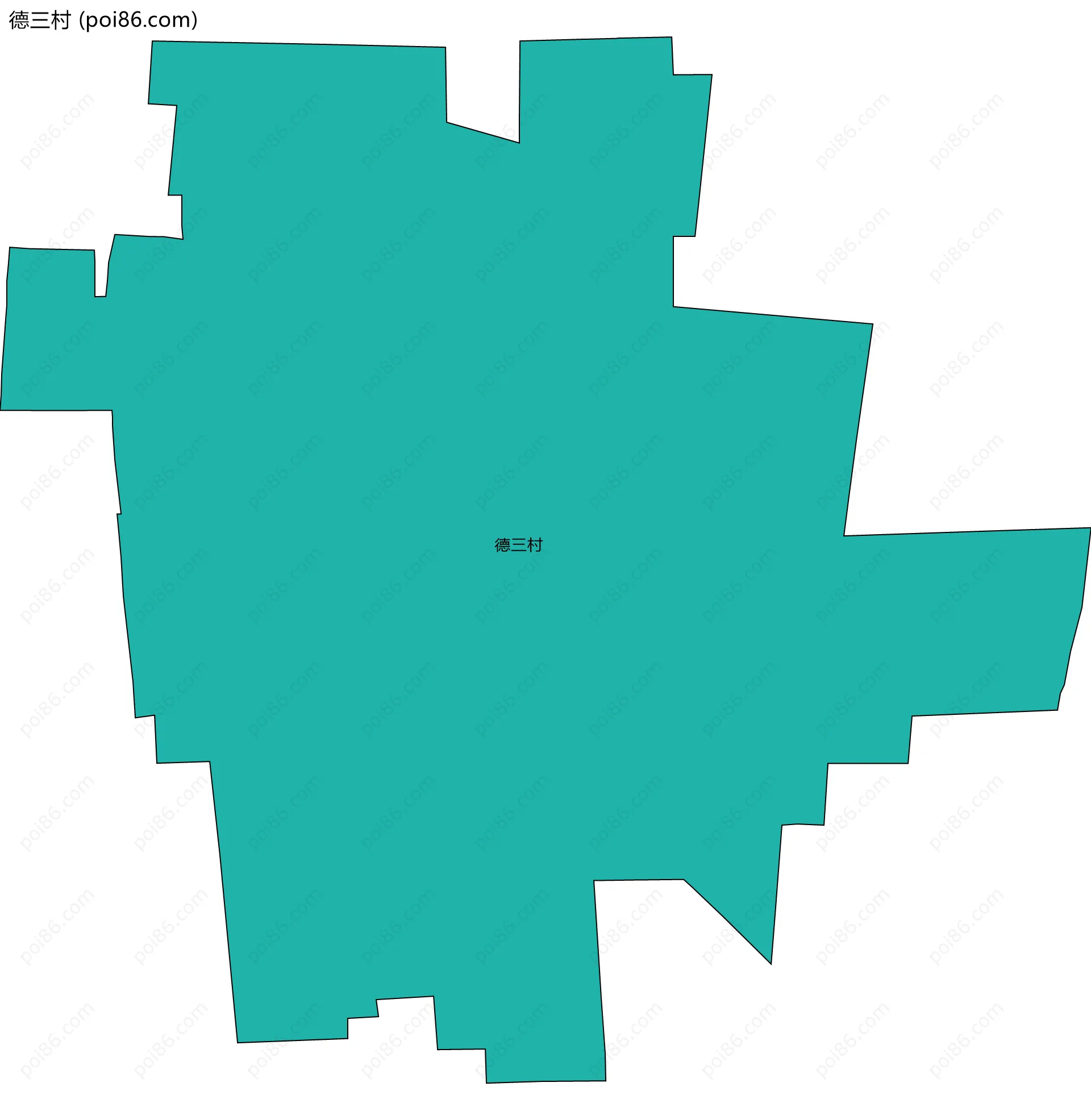 德三村边界地图
