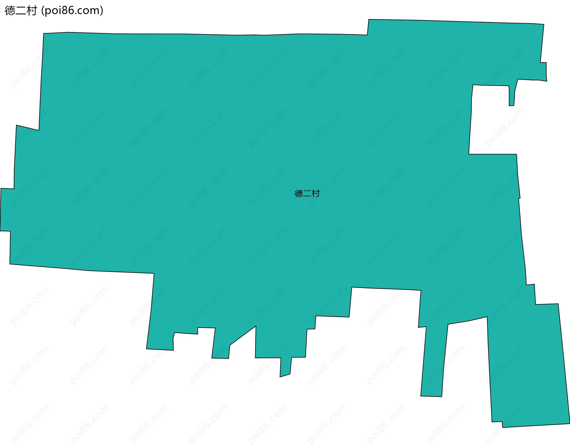 德二村边界地图
