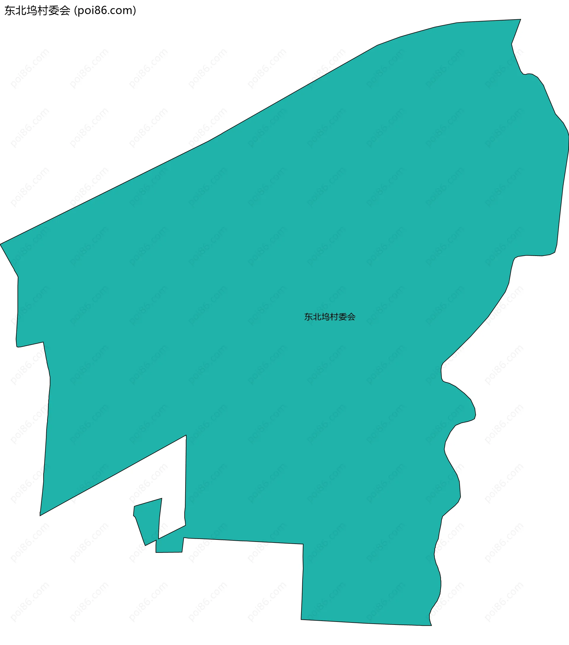 东北坞村委会边界地图