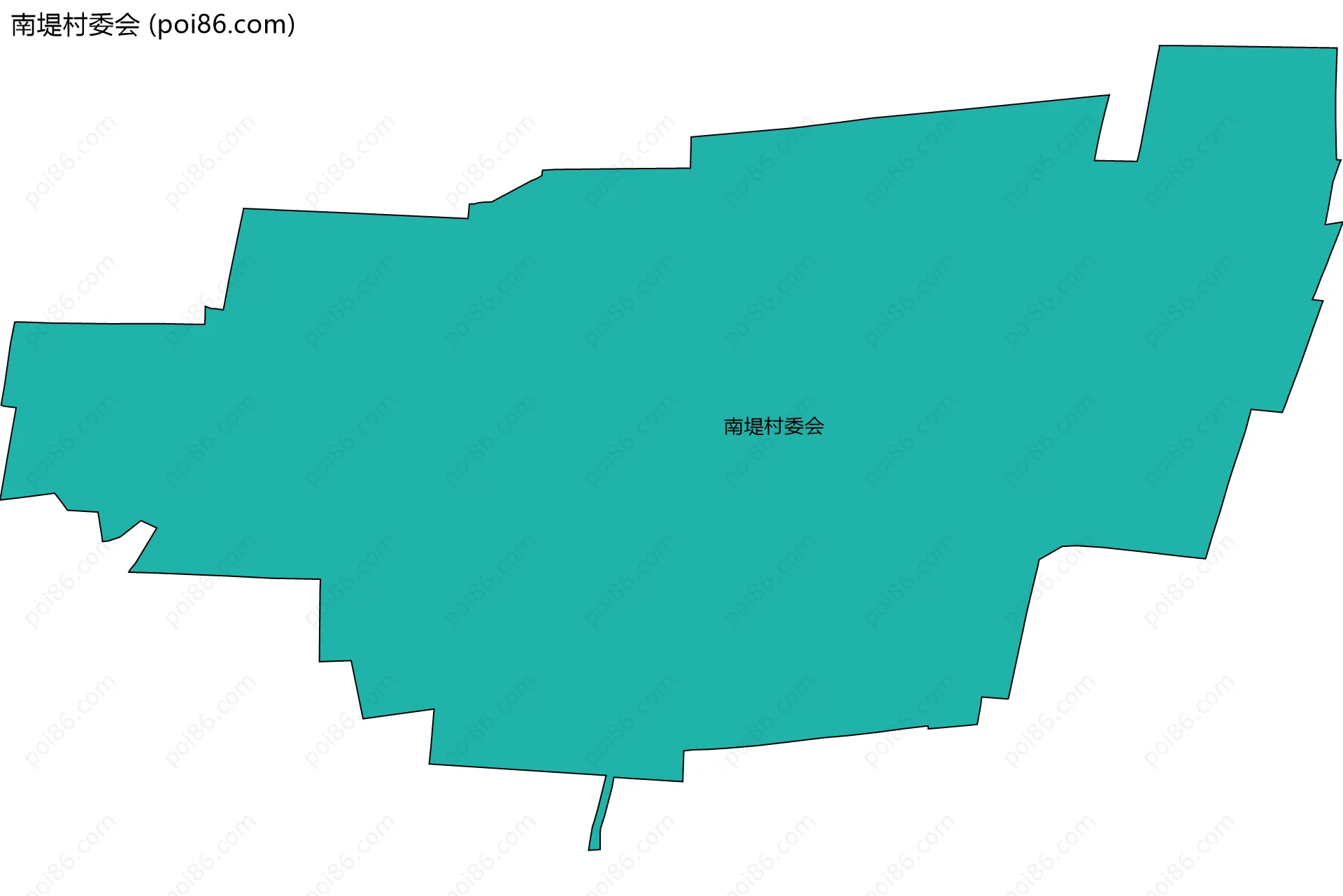南堤村委会边界地图