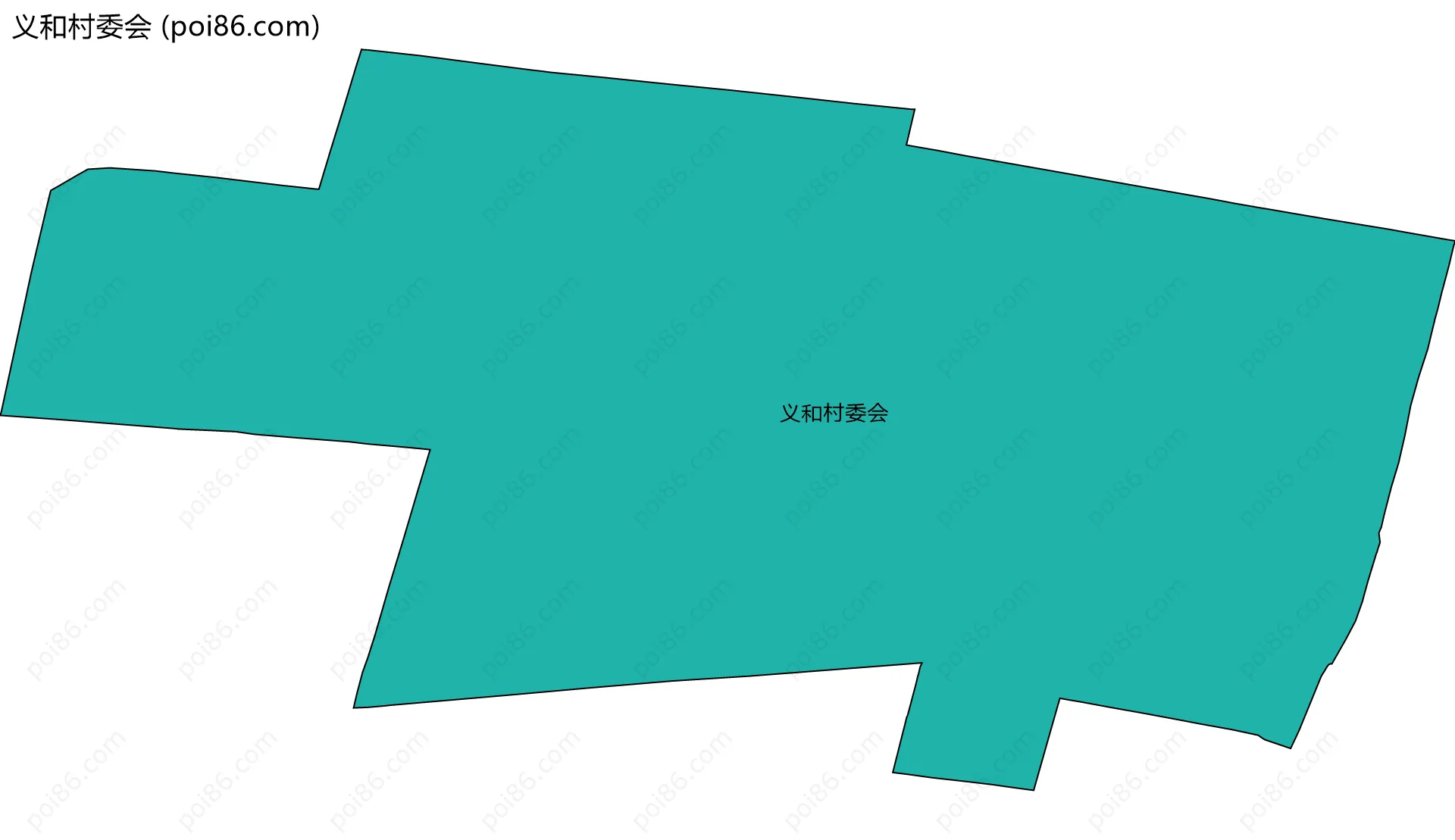 义和村委会边界地图