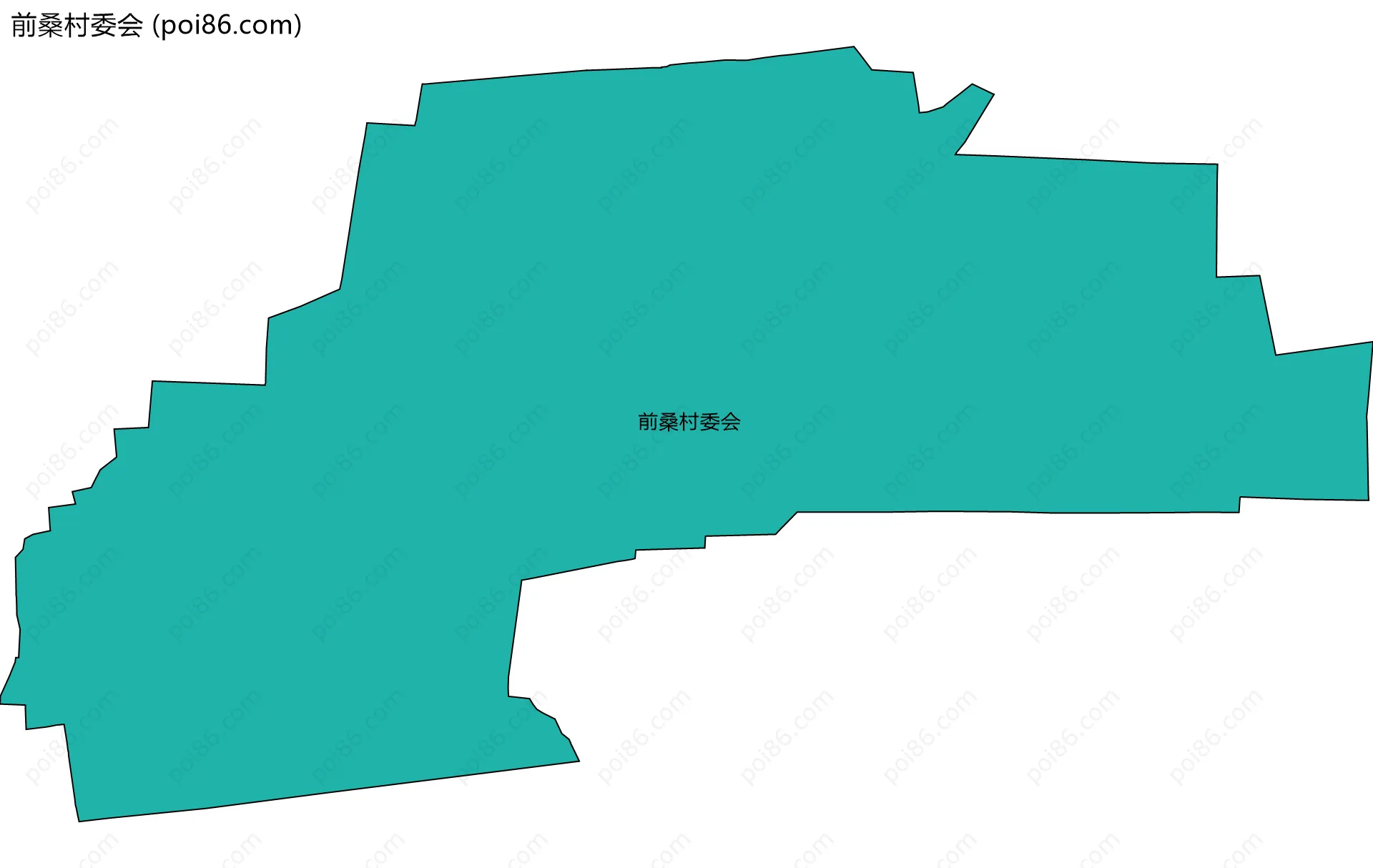 前桑村委会边界地图