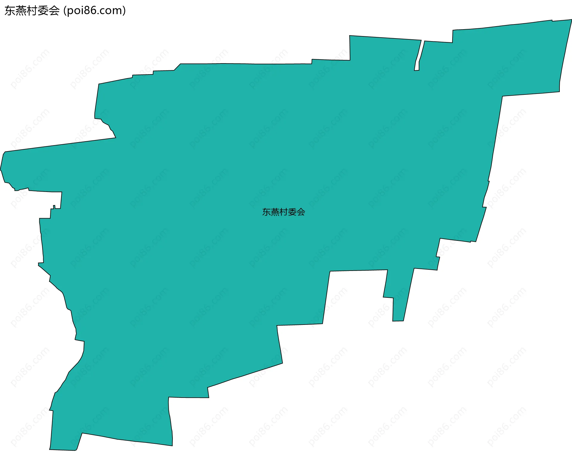 东燕村委会边界地图