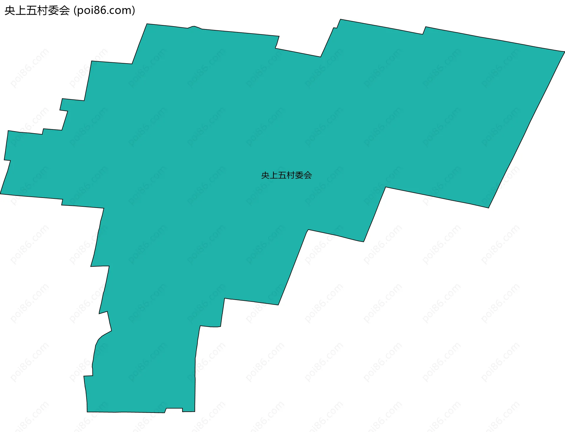 央上五村委会边界地图