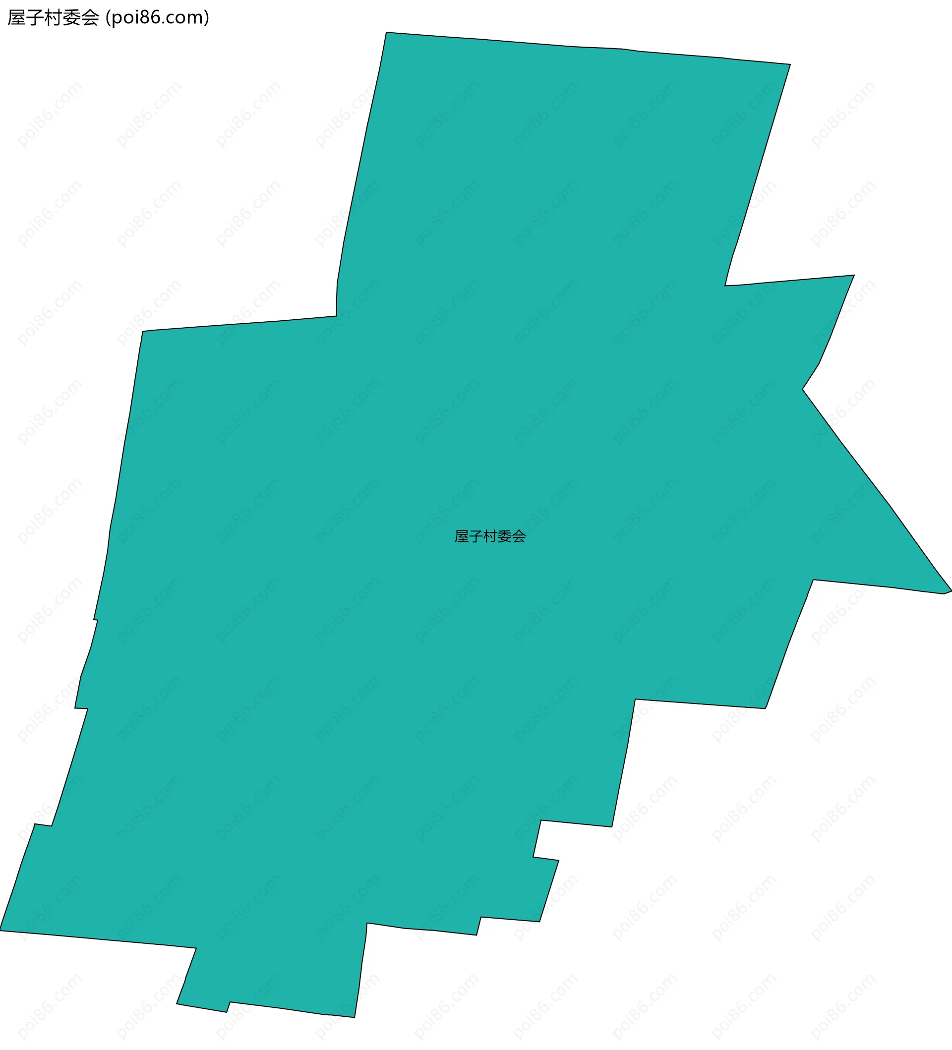 屋子村委会边界地图