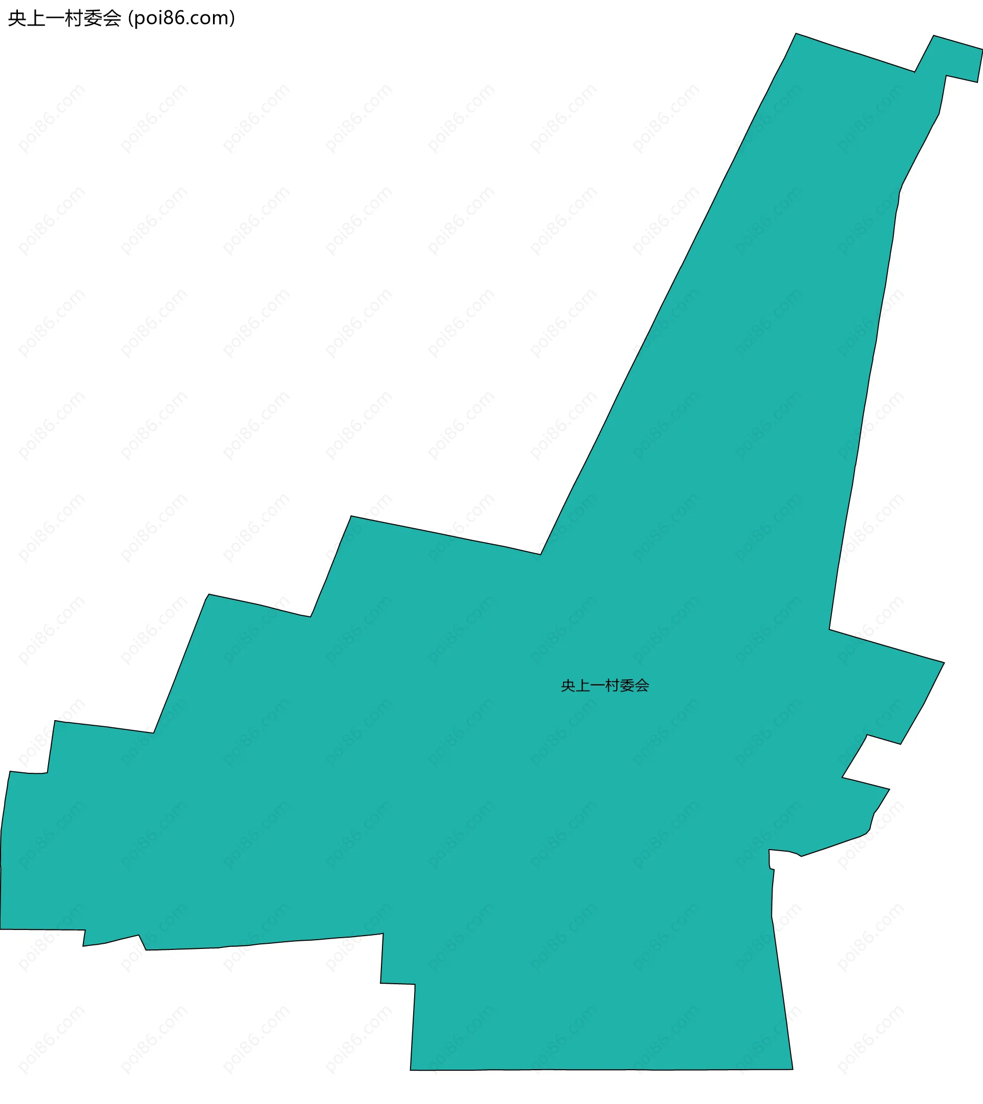 央上一村委会边界地图