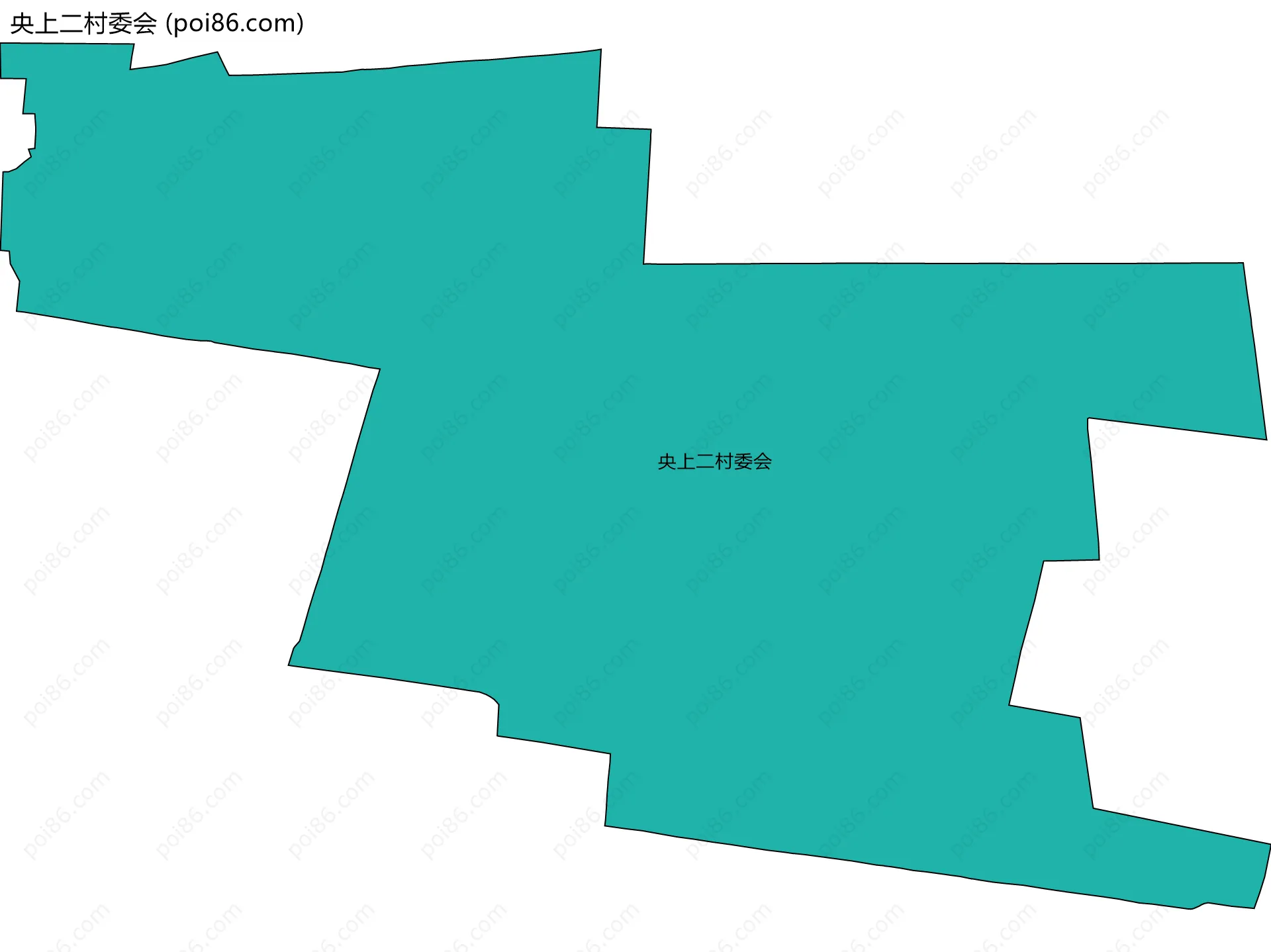 央上二村委会边界地图